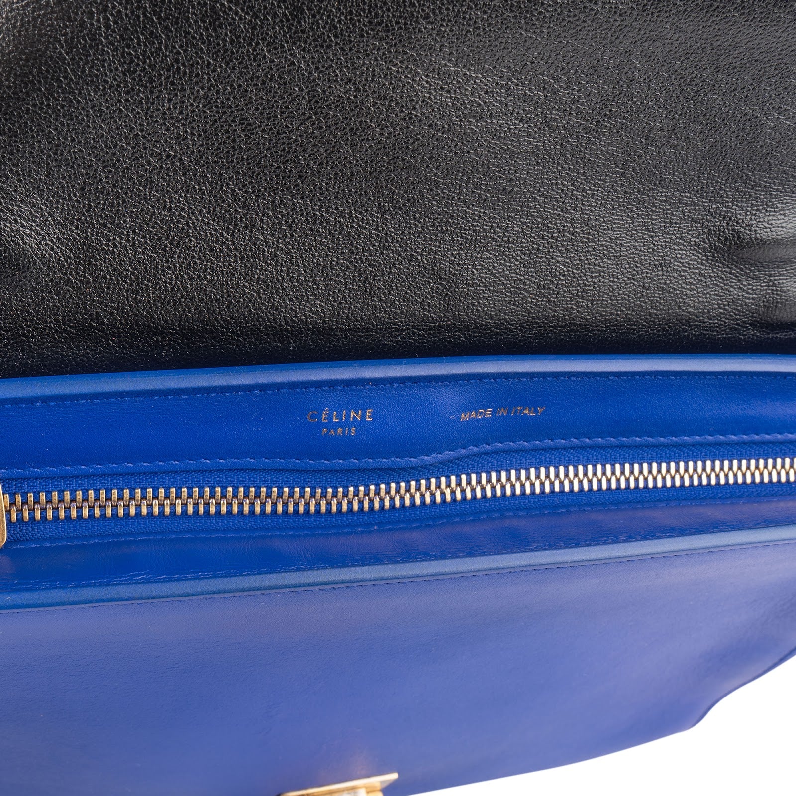 Céline Tricolor Leather Trapeze Handbag