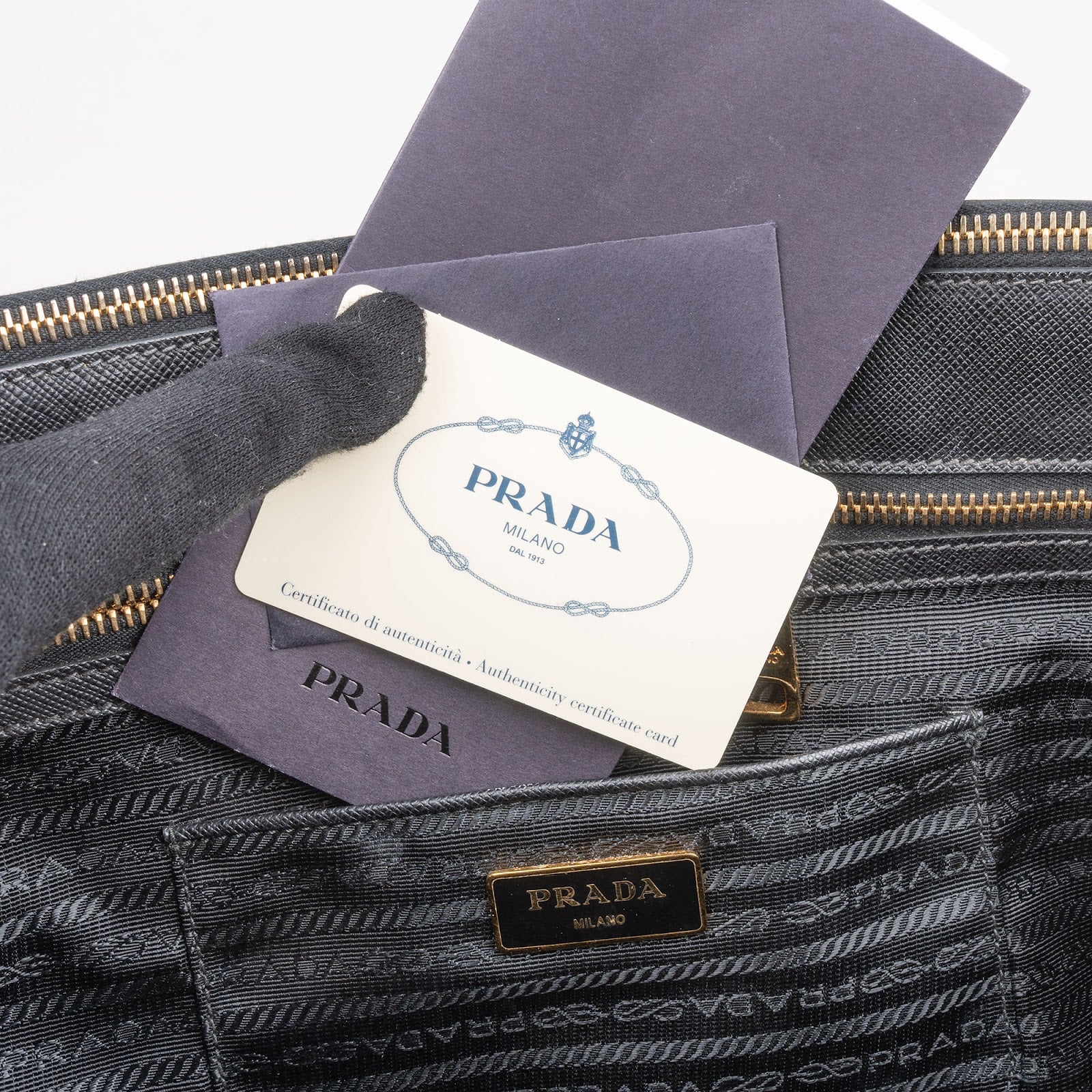 Prada Saffiano Leather Galleria Handbag
