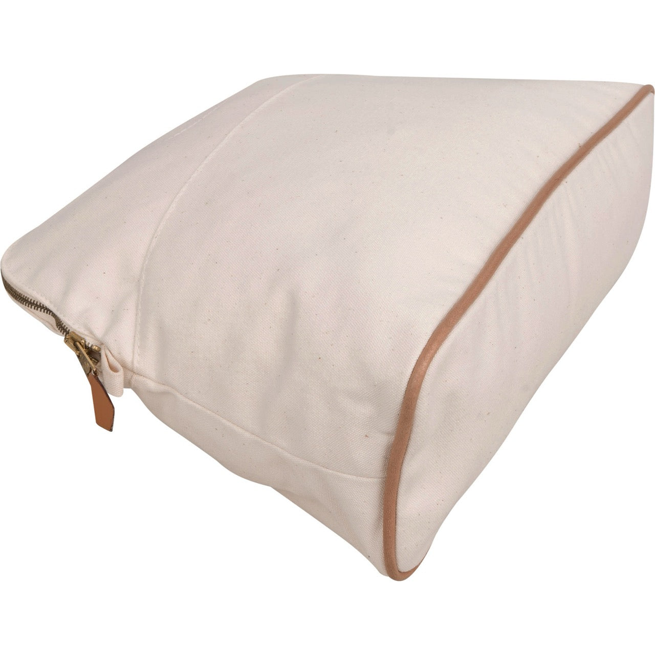 Hermès White Cotton Bolide Toiletry Bag