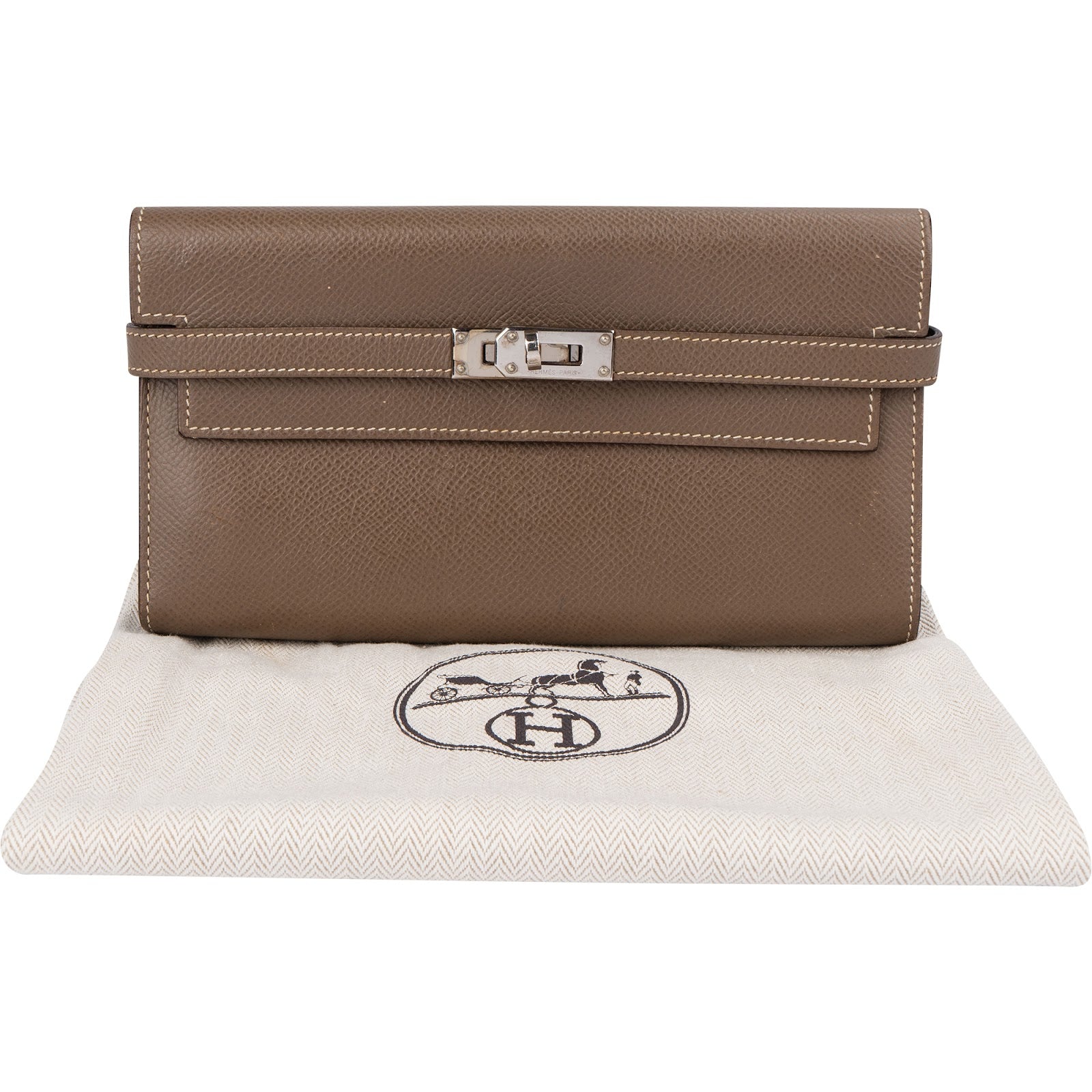 Hermès - Palladium Kelly Wallet