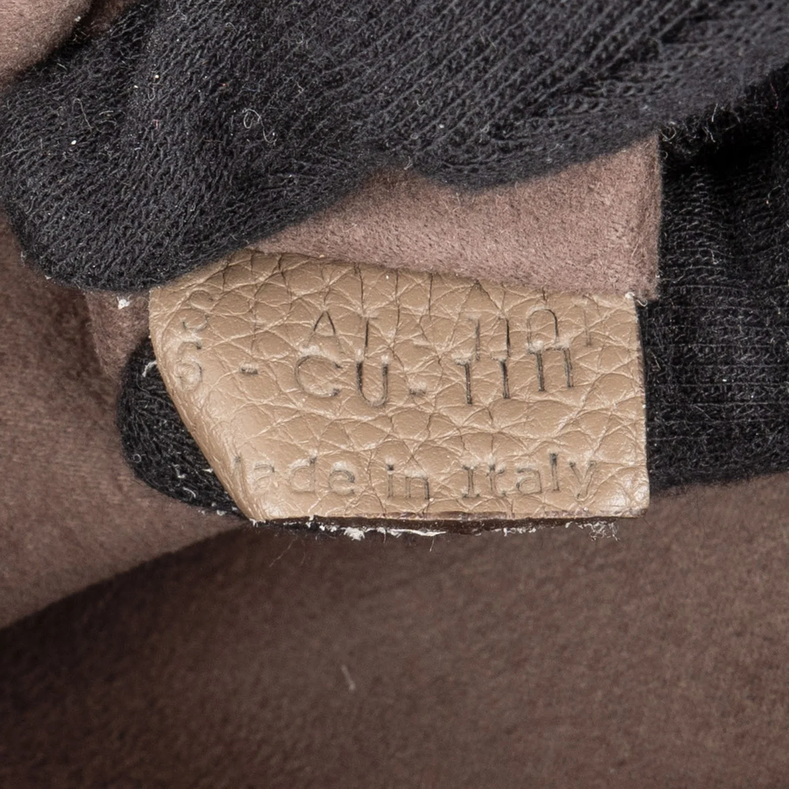 Céline Grained Leather Luggage Handbag