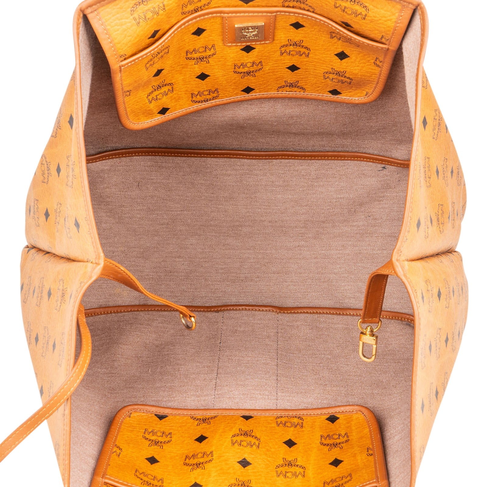 MCM Monogram Visetos Liz Reversible Large Shopper Shoulder Bag