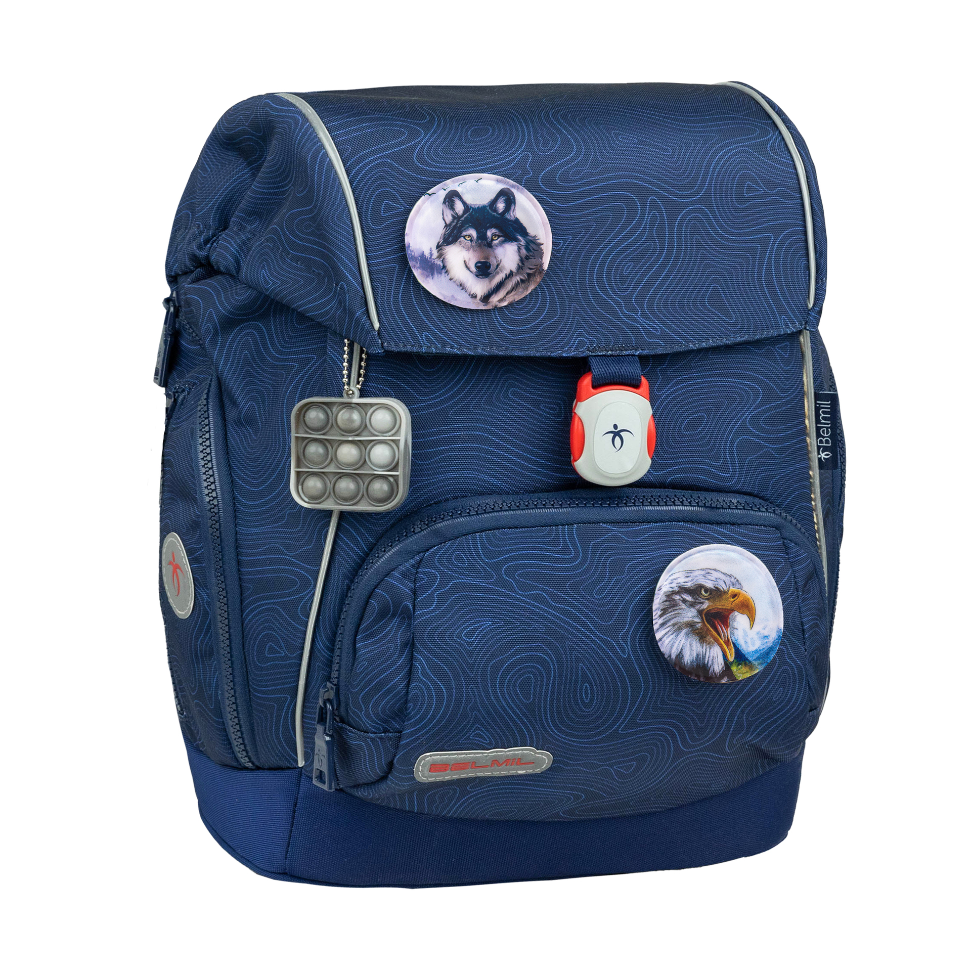 Comfy Plus Schulranzenset 5-teilig - Topographic