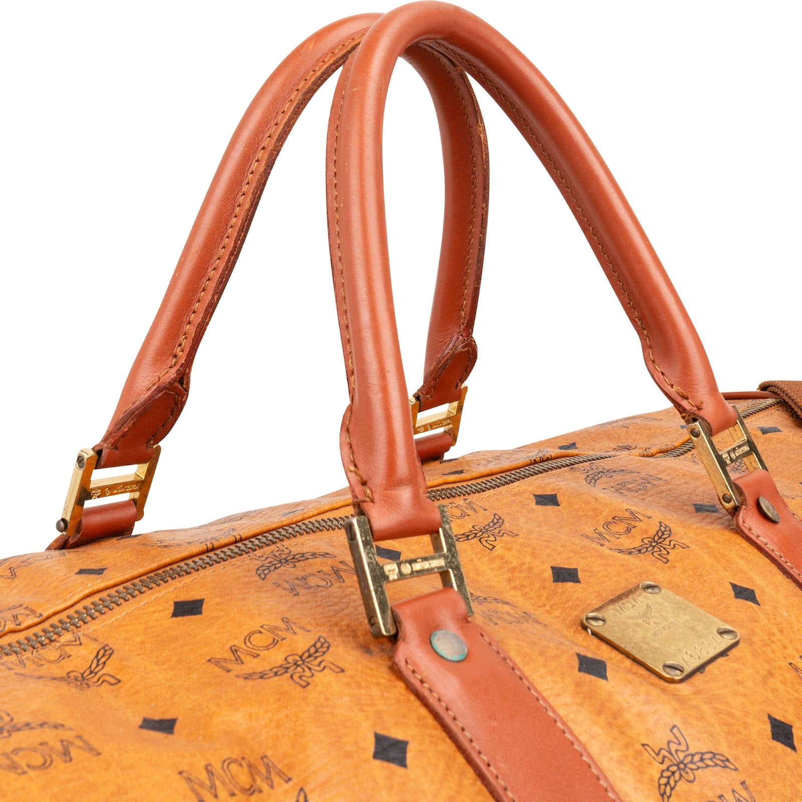 Sac de voyage MCM Monogram Visetos Boston 50
