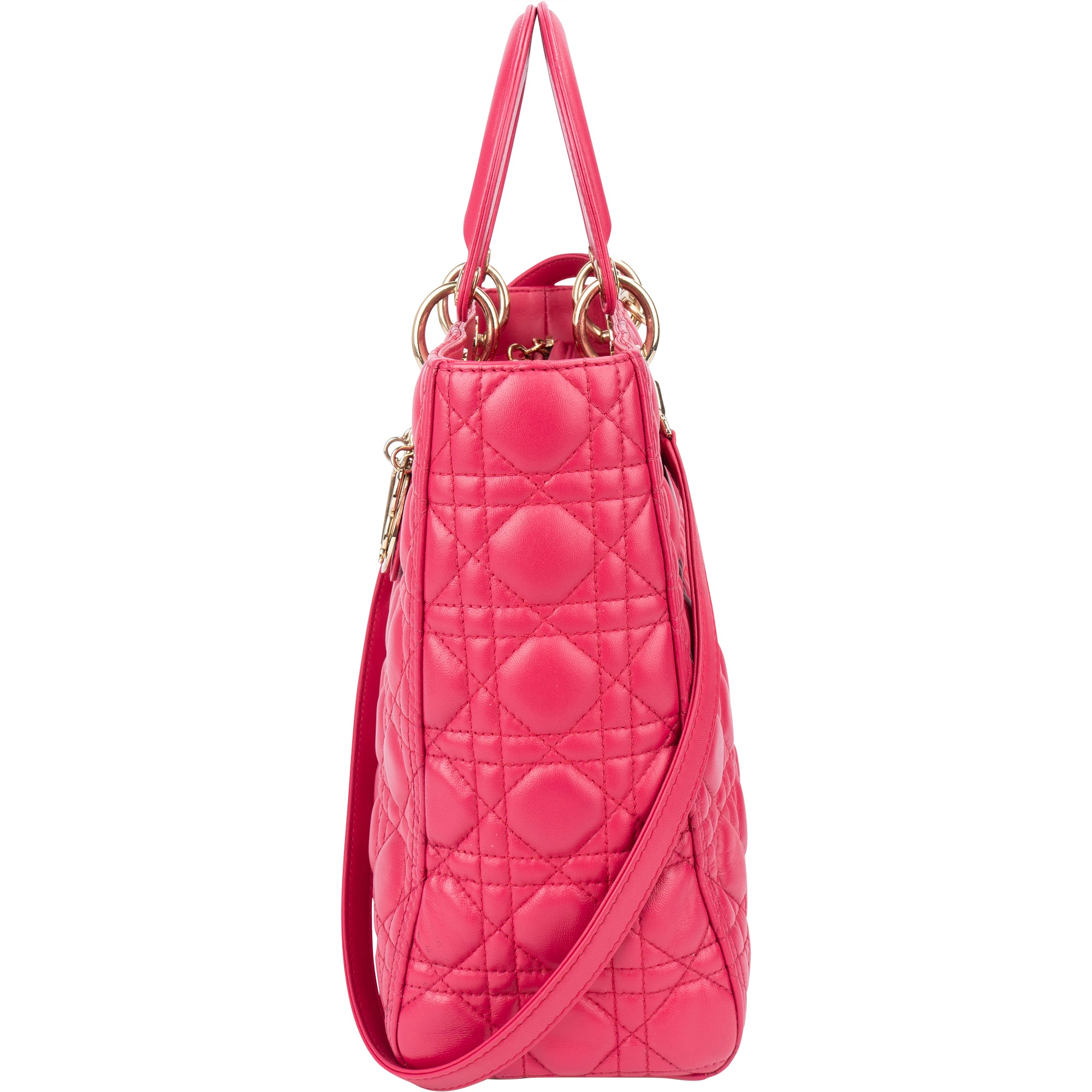 Christian Dior Quilted Leather Lady Dior Handbag