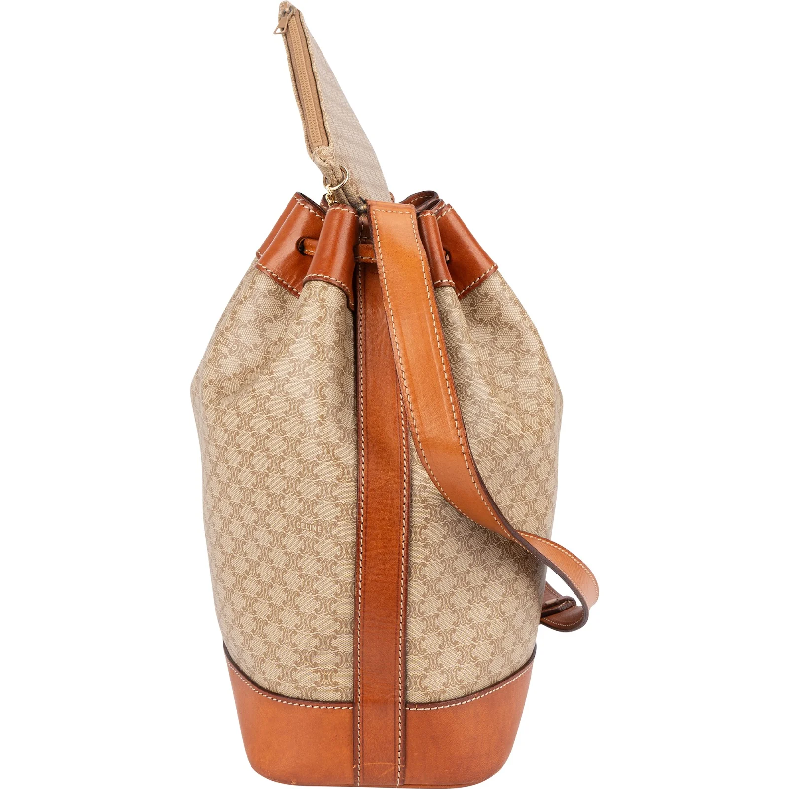 Céline Monogram Macadam Bucket Shoulder Bag