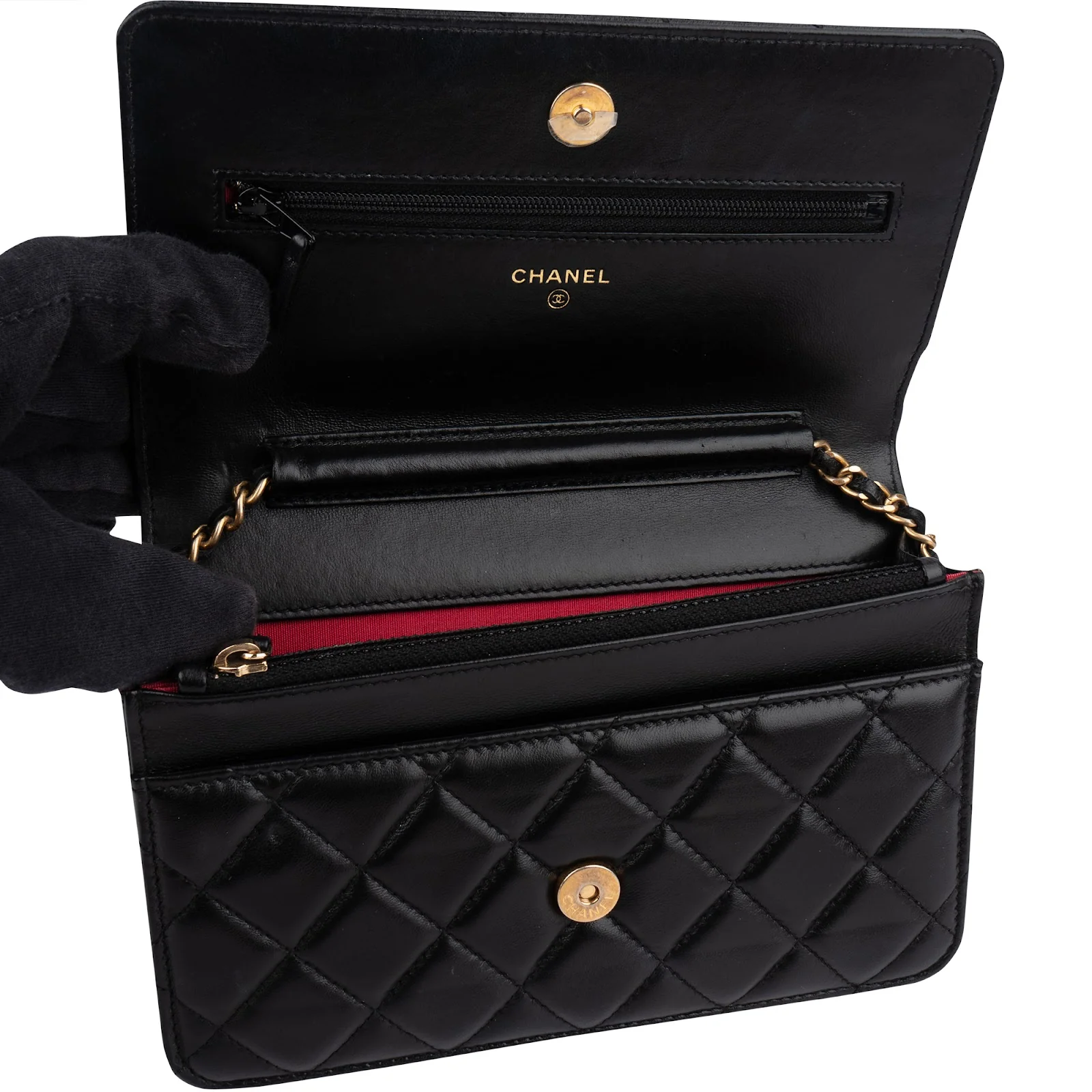 Chanel Limited Quilted Lambskin Wallet On Chain Crossbody Bag