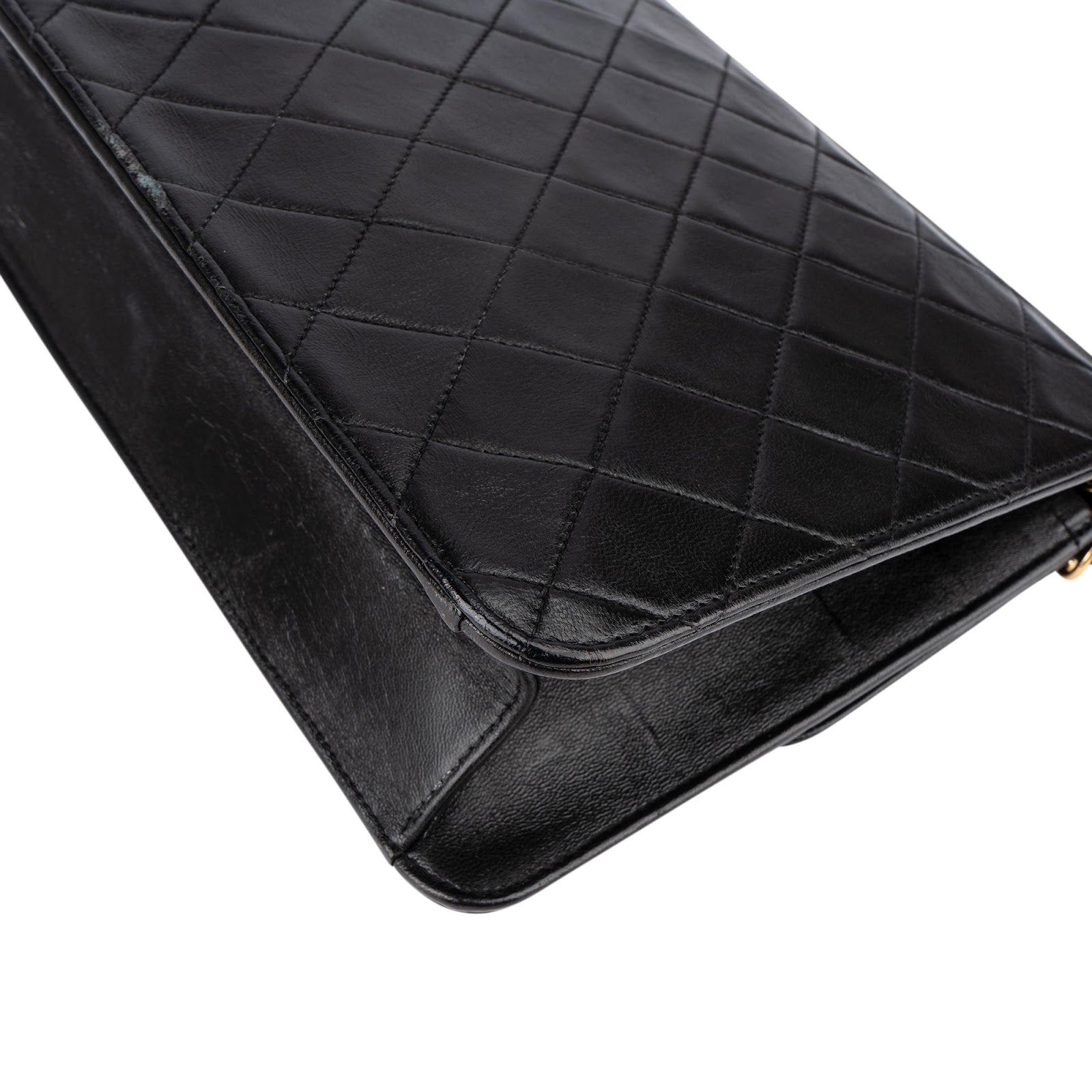 Chanel - 24K Gold Single Flap Shoulder Bag