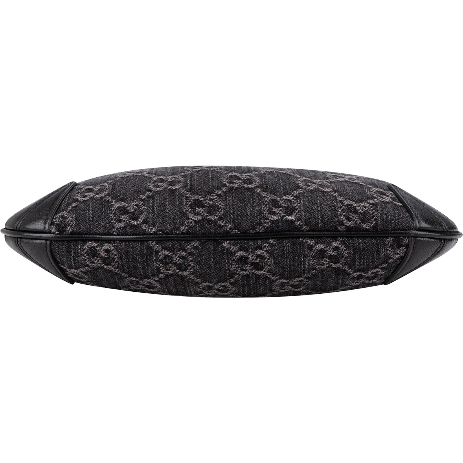 Gucci Monogram GG Denim Horsebit Hobo Shoulder Bag