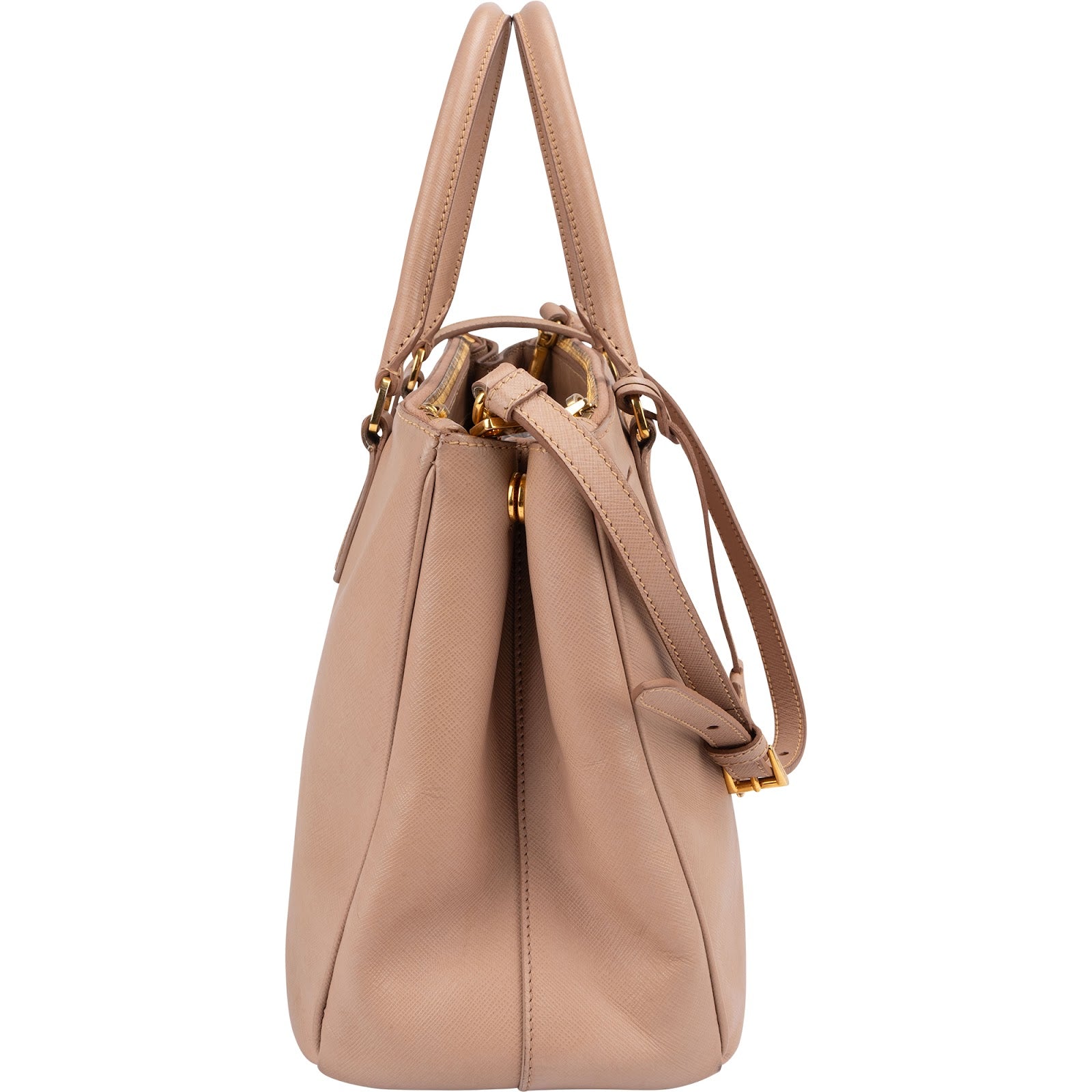 Prada – Galleria beige handtas