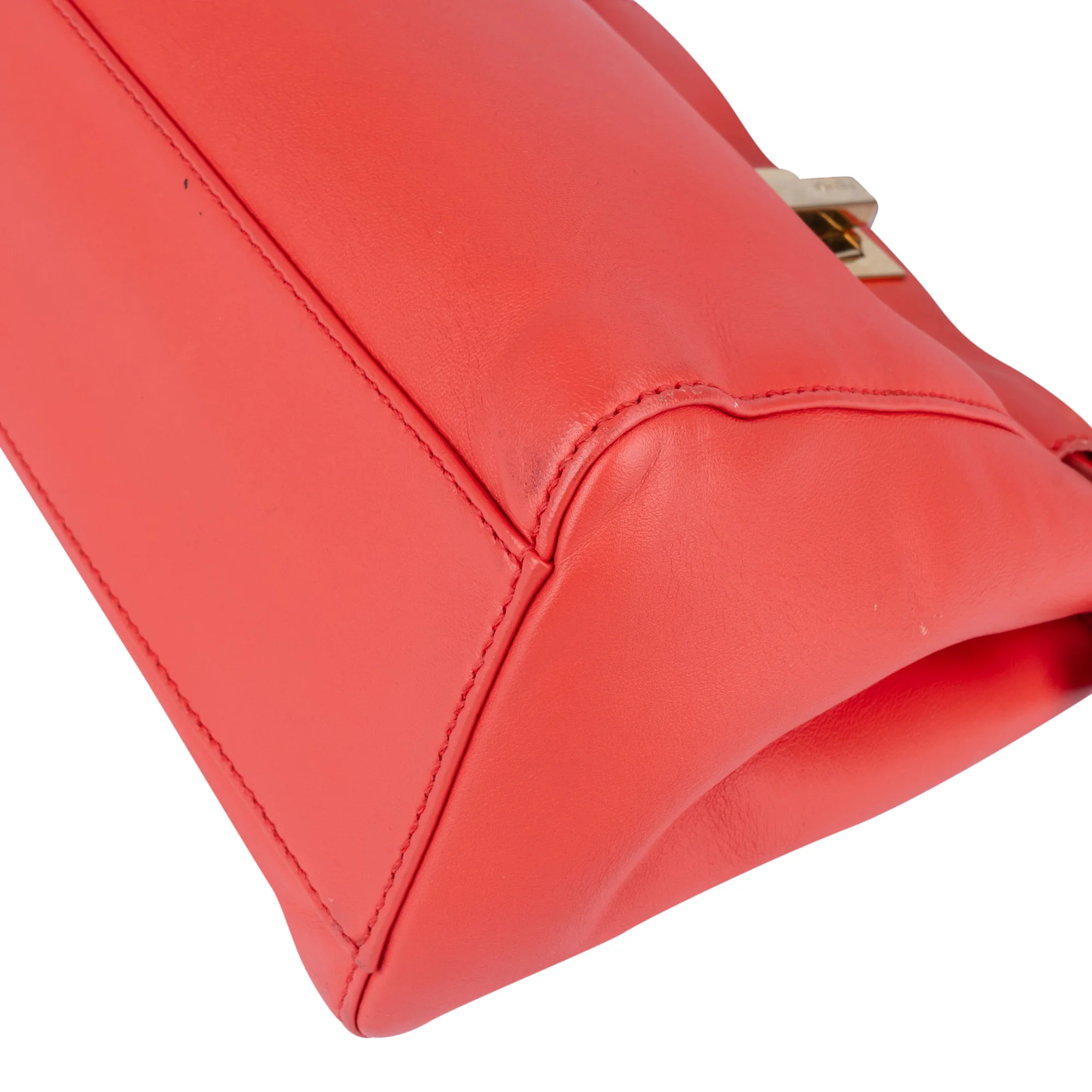 Fendi Leather Peekaboo Mini Handbag