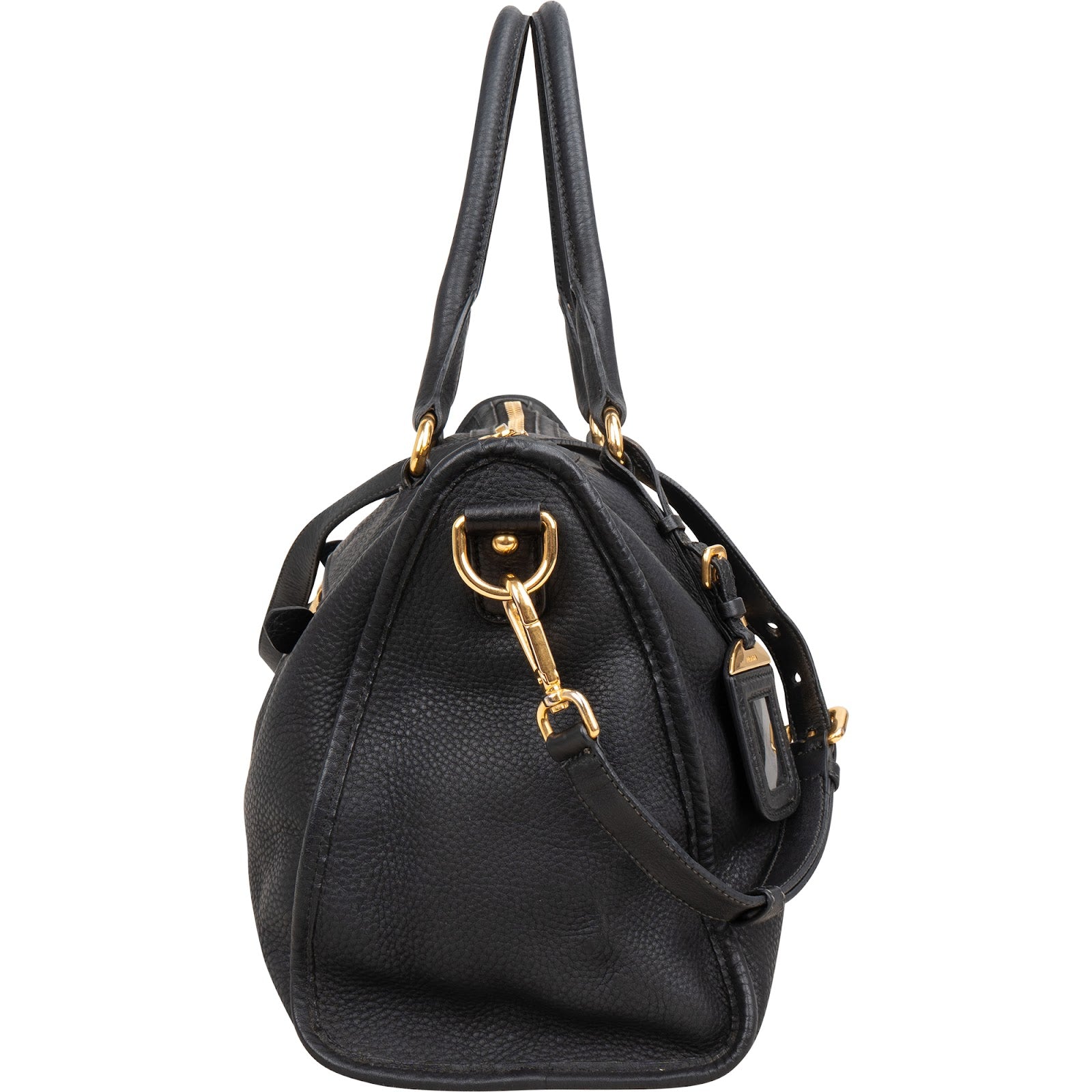 Prada Vitello Daino Leather Tote Handbag