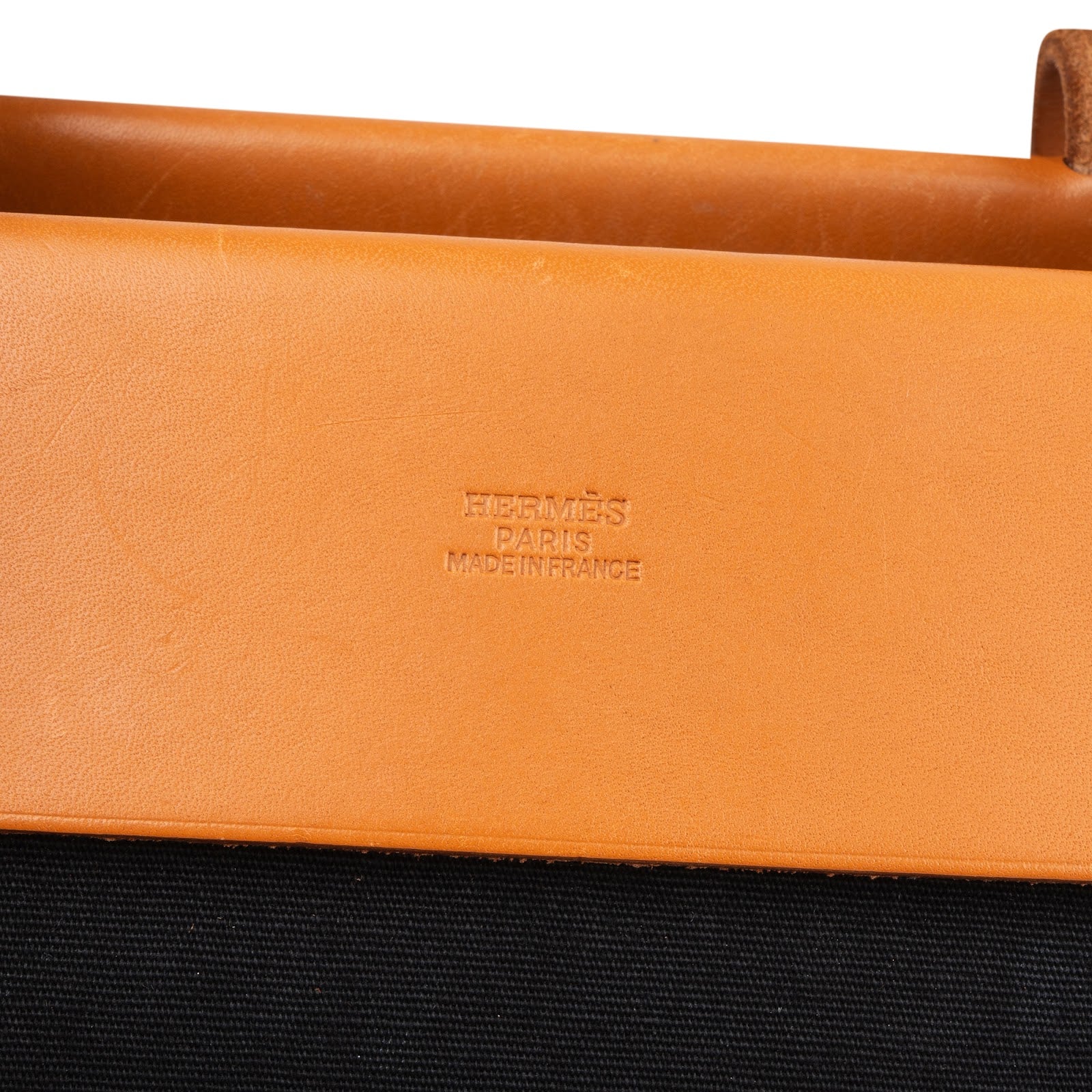 Borsa a tracolla Hermès Cabas PM in tela e pelle