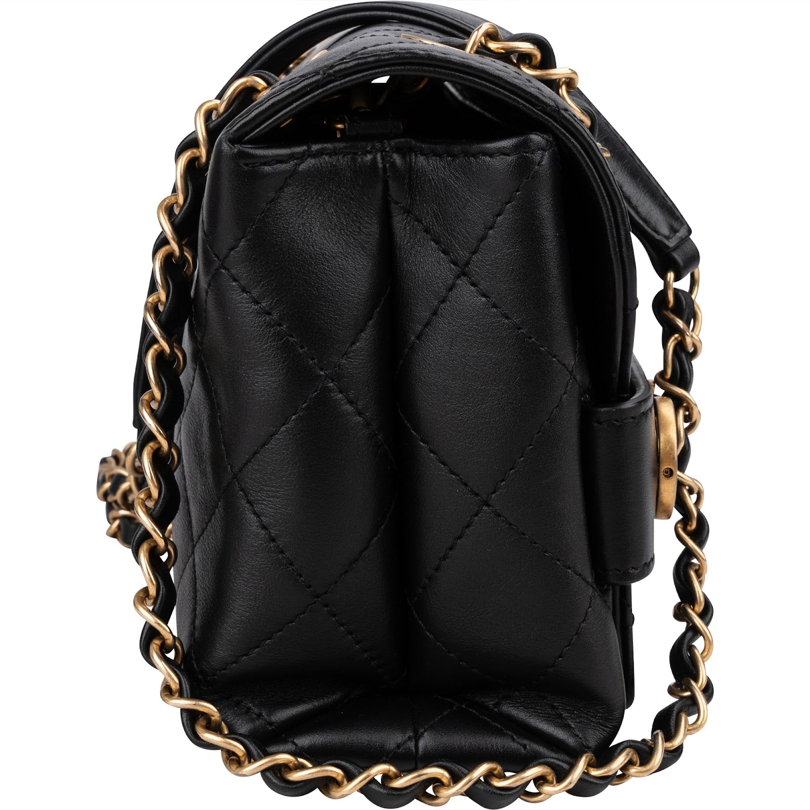 Chanel - Spellout Letters Single Flap Crossbody Bag