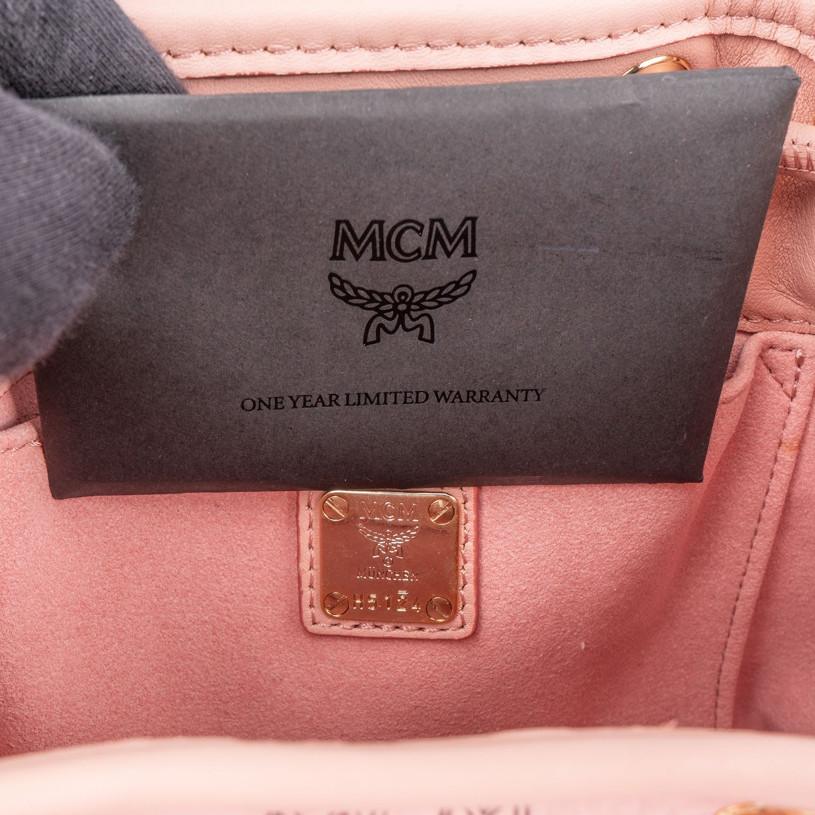 MCM Monogram Visetos Puppy Mini Drawstring Crossbody Bag