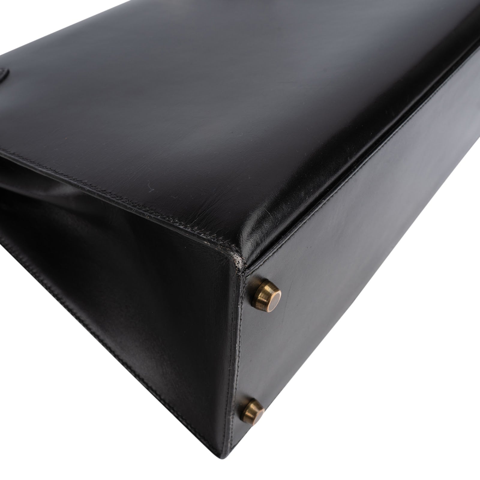 Hermès Noir Boxcalf Kelly 35 Sellier Handbag
