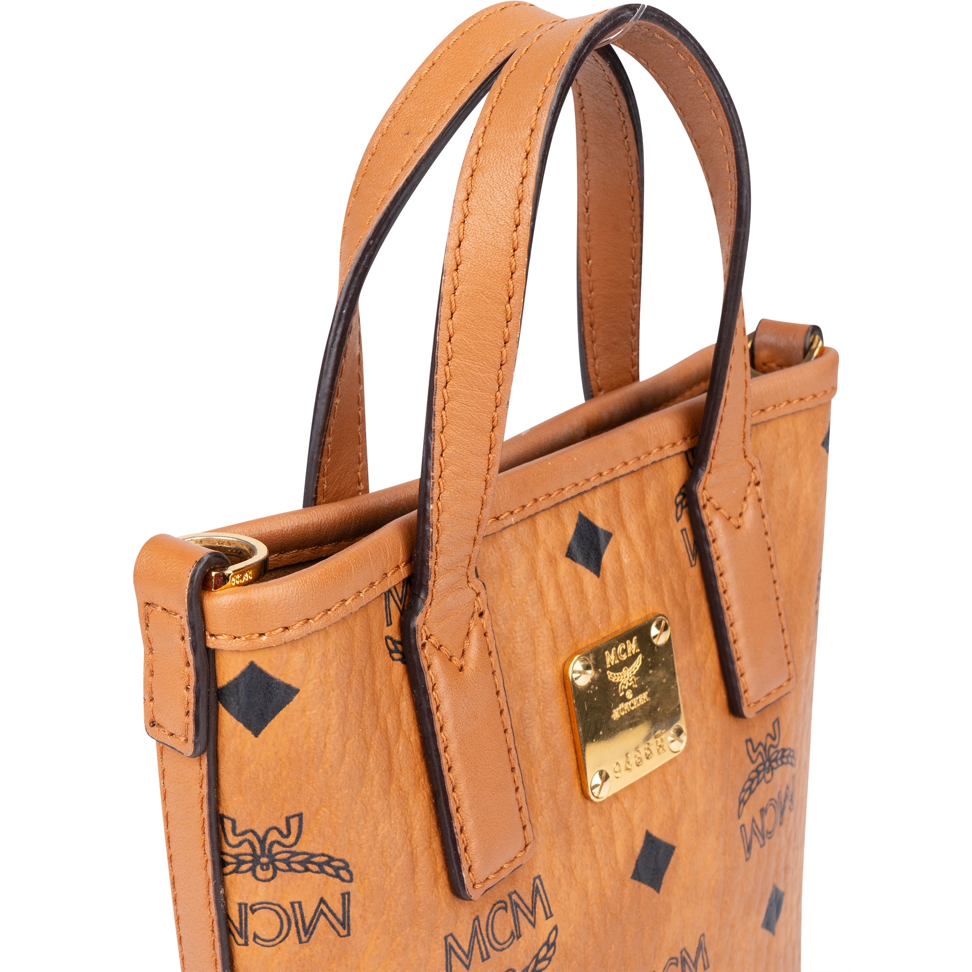 MCM Visetos Monogram Aren Mini Handbag