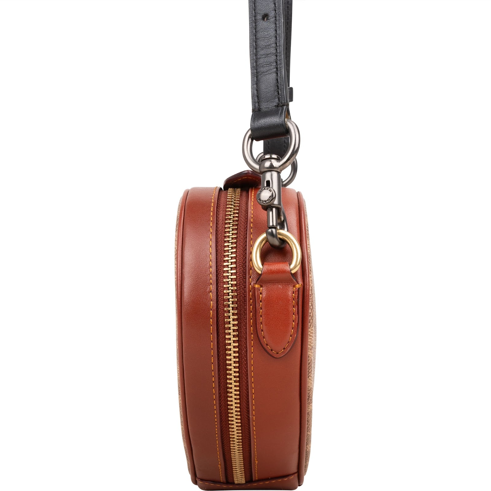 Coach Monogram Signature Canvas Heart Crossbody Bag