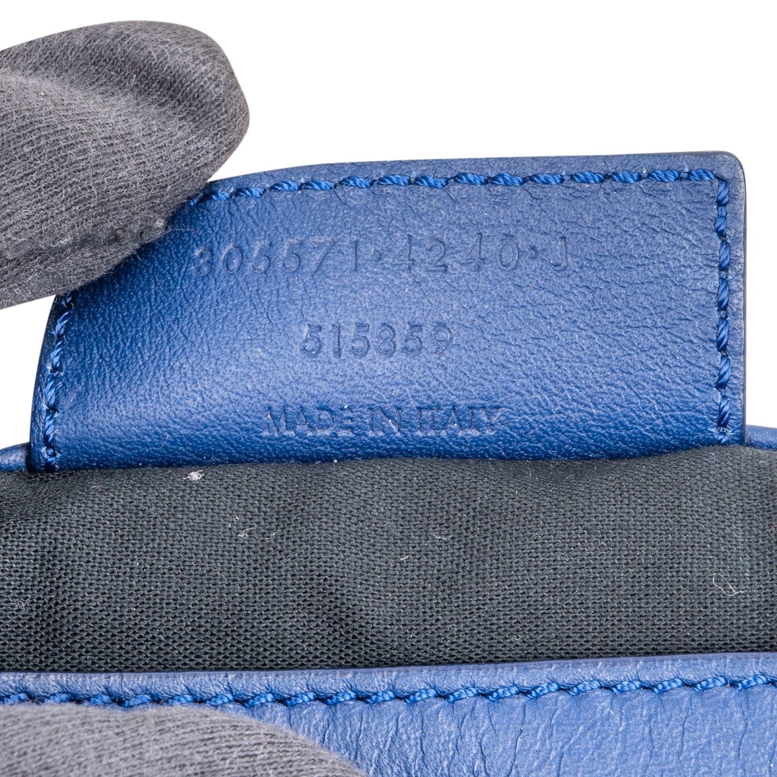 Balenciaga Blue Leather City Clutch
