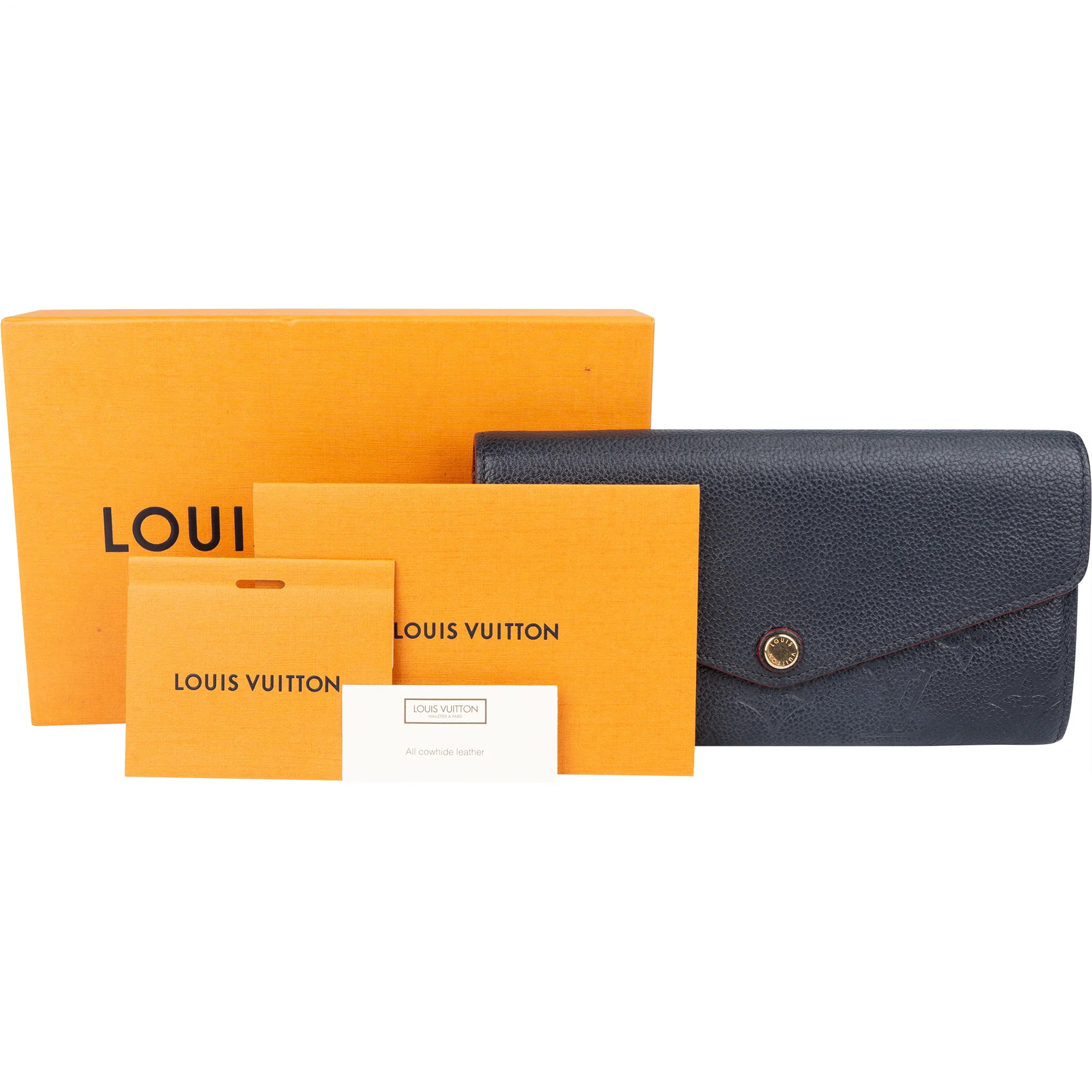Louis Vuitton Monogram Empreinte Leather Sarah Wallet