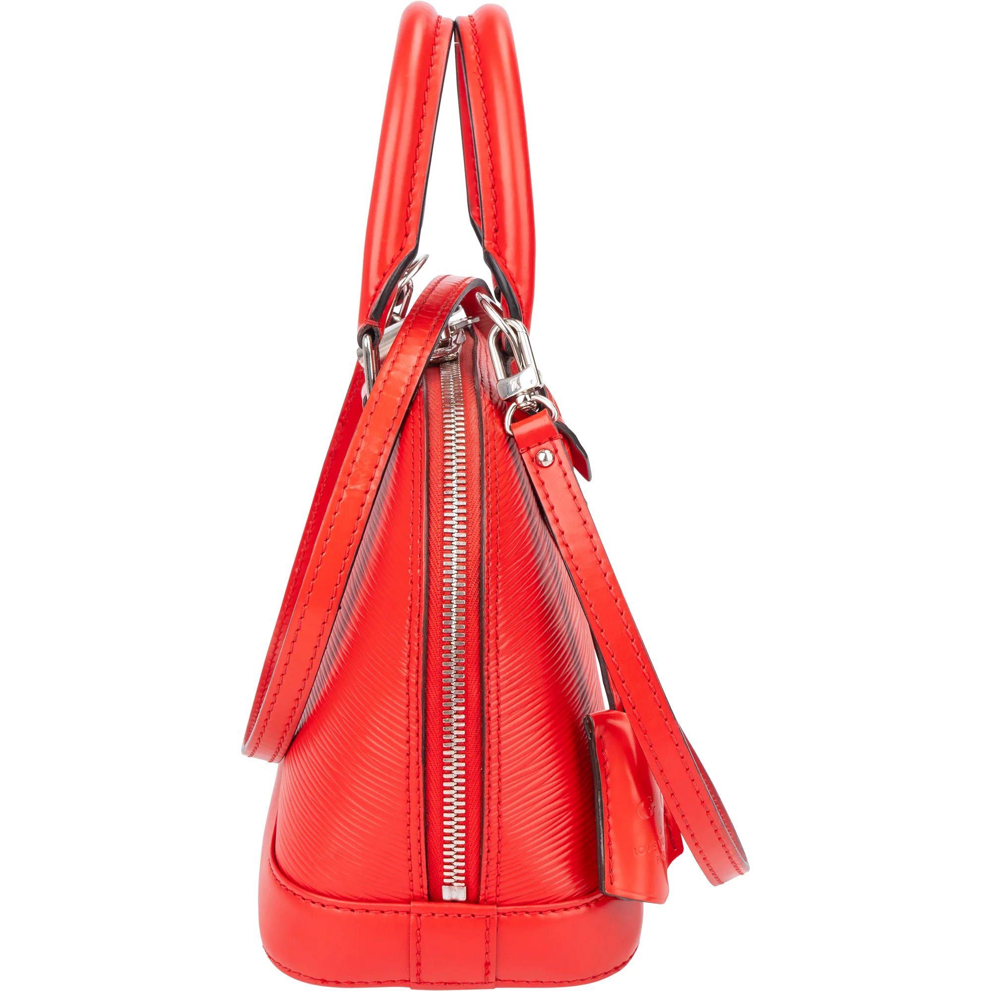 Louis Vuitton Rouge Epi Leather Alma BB Handbag