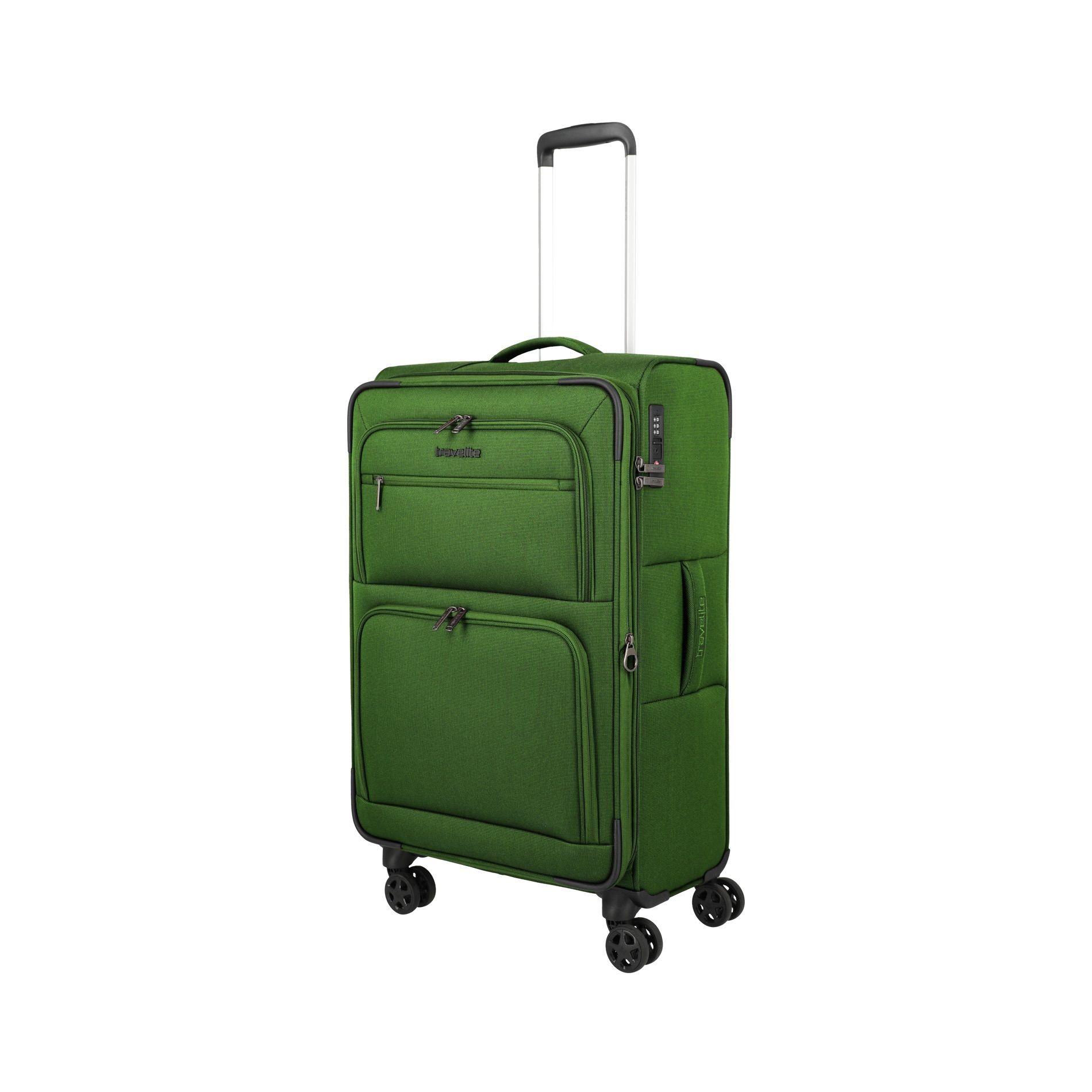 CUBIS Trolley M (72 cm) erweiterbar - Green