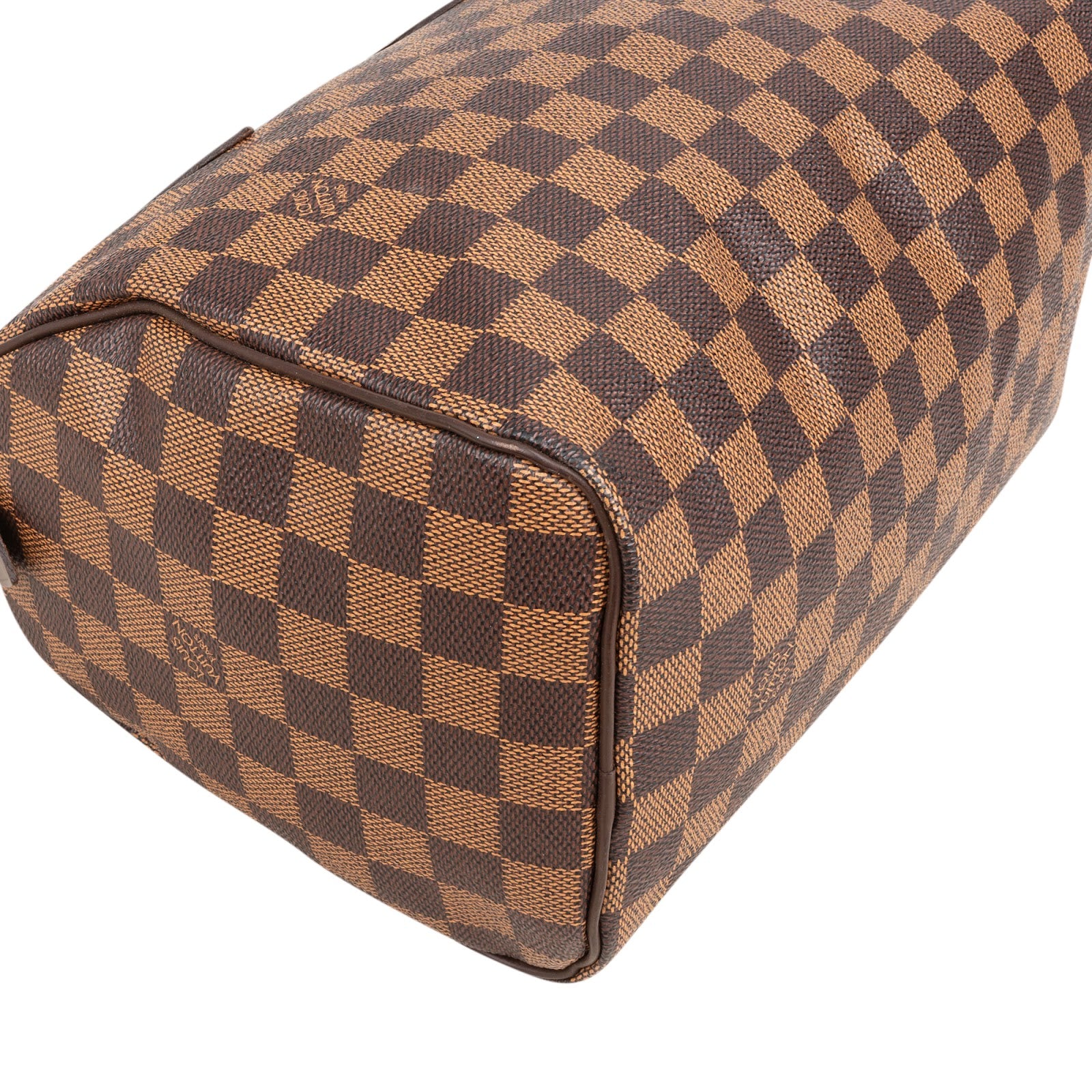Louis Vuitton Monogram Damier Ebene Speedy 25 Boston Bag