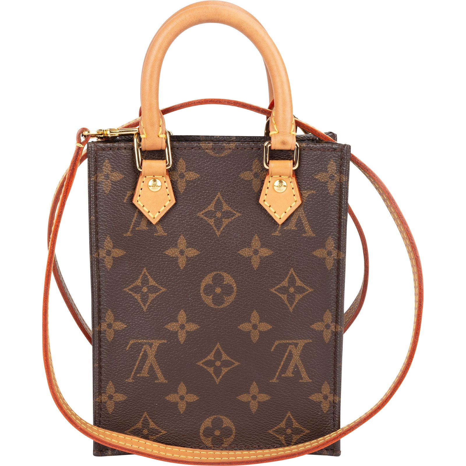Louis Vuitton Monogram Canvas Petit Sac Plat Handbag
