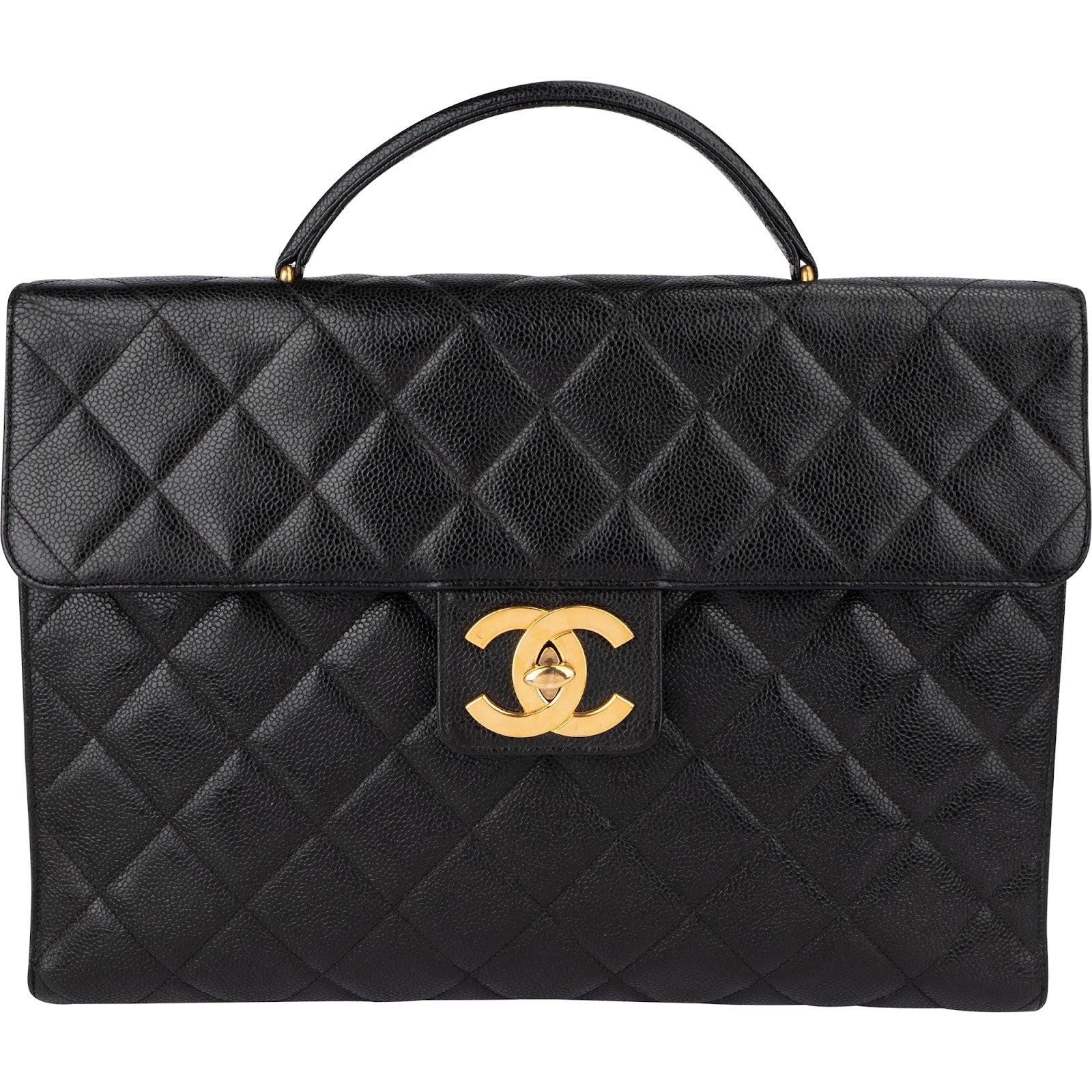 Chanel - Quilted Caviar Leather 24K Briefcase