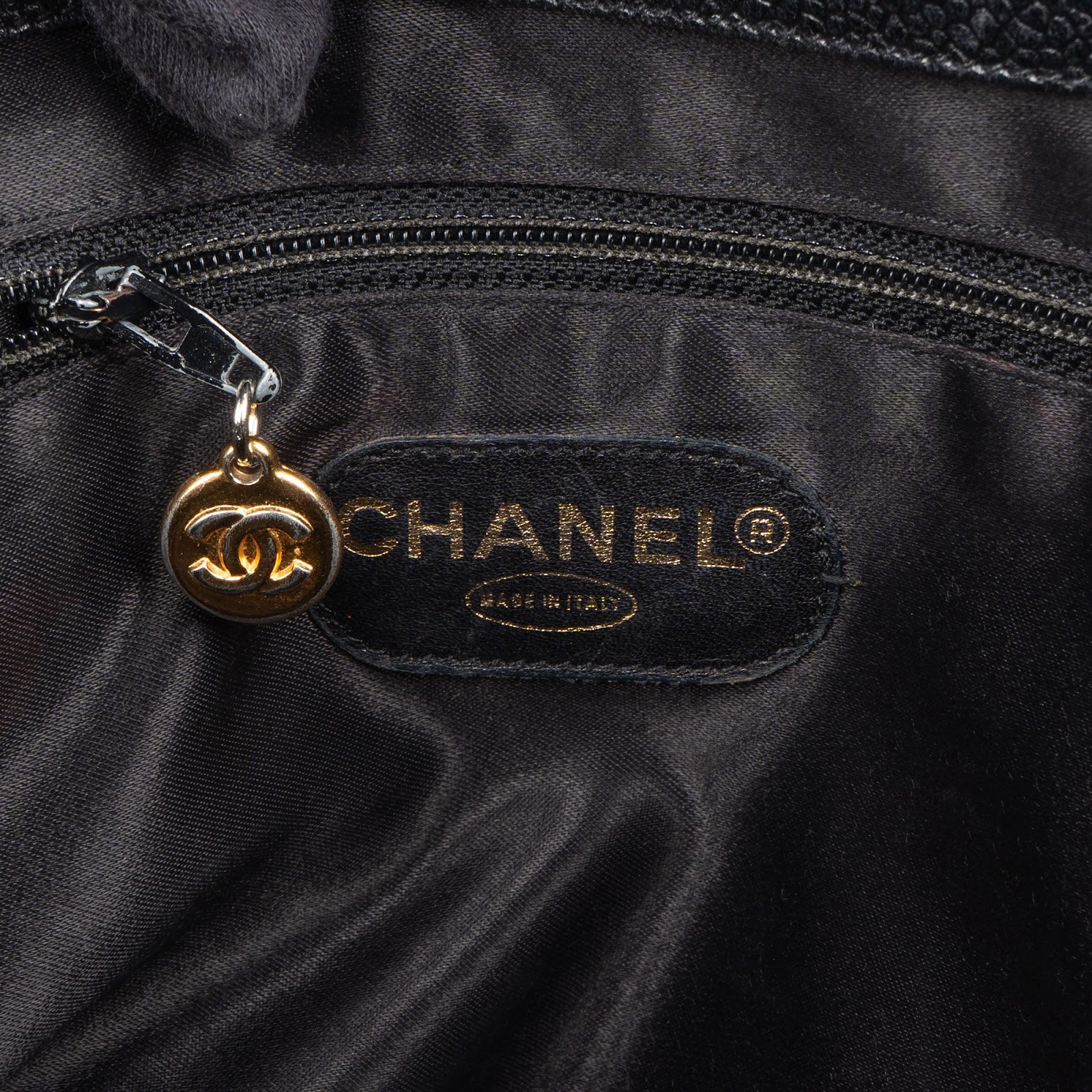 Chanel Caviar Leather CC Maxi Shopping Bag