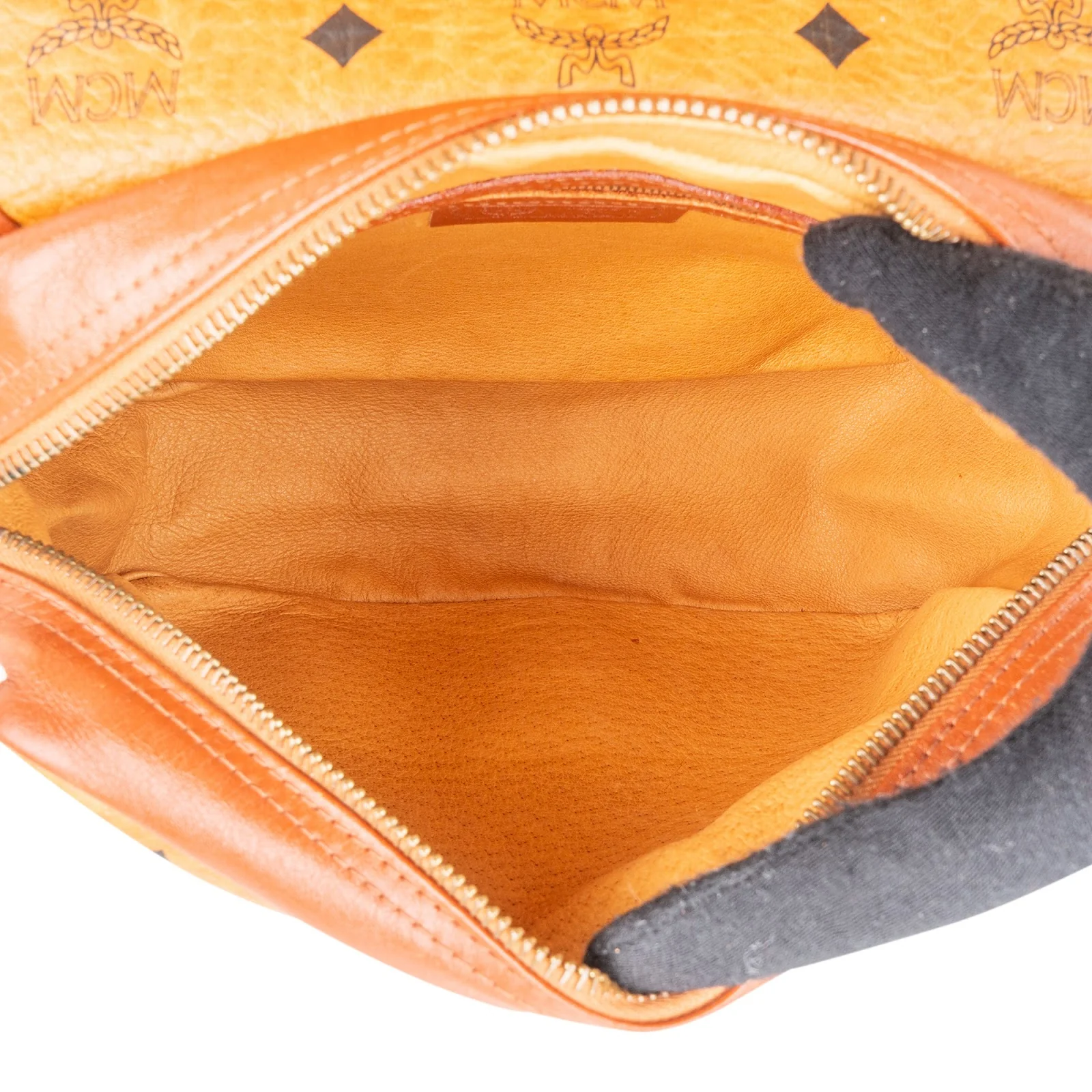 MCM Monogram Visetos Buckle Flap Crossbody Bag