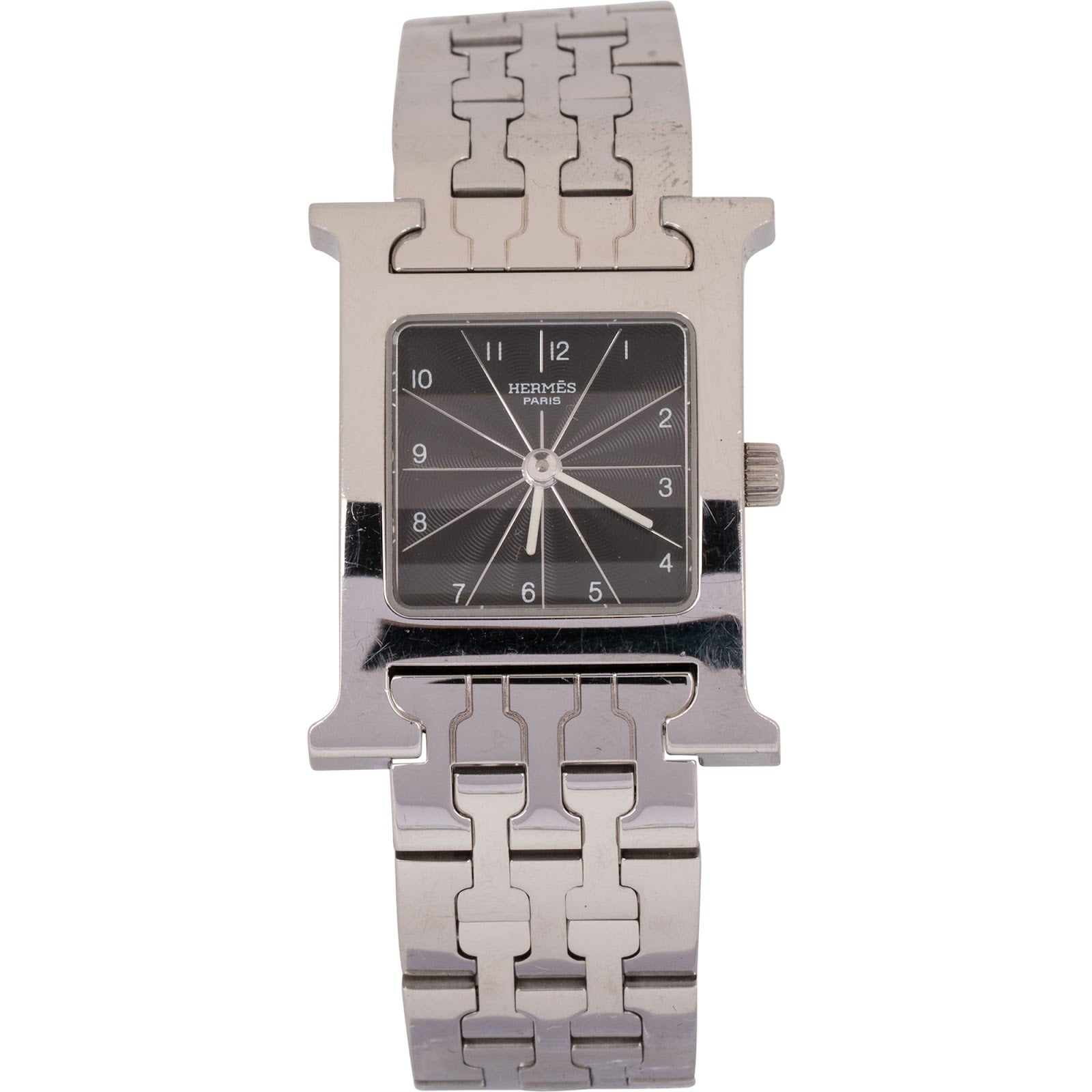 Hermès Silver Tone Heure H HH1.210 Damenuhr