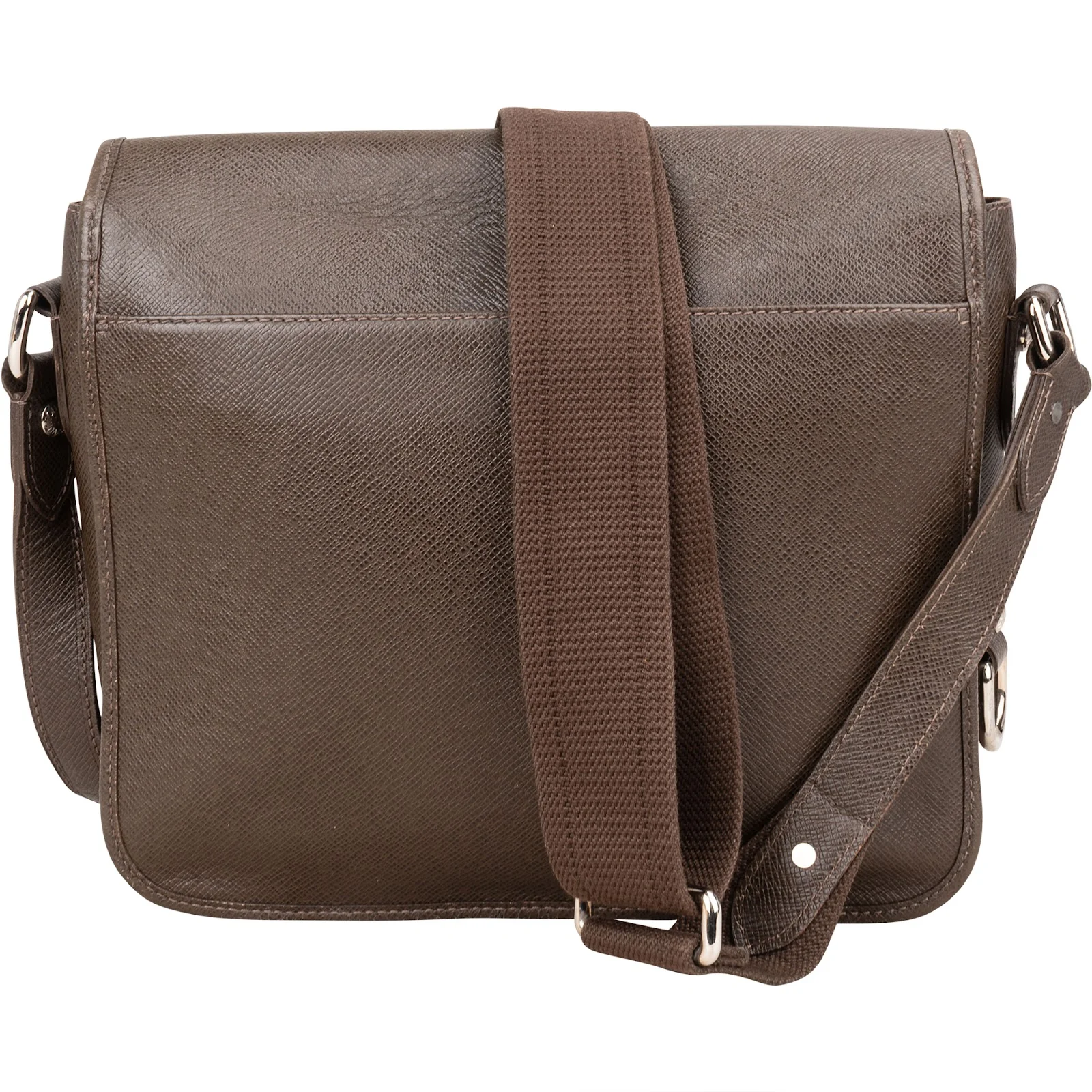 Louis Vuitton Taiga Leather Roman MM Messenger Crossbody Bag