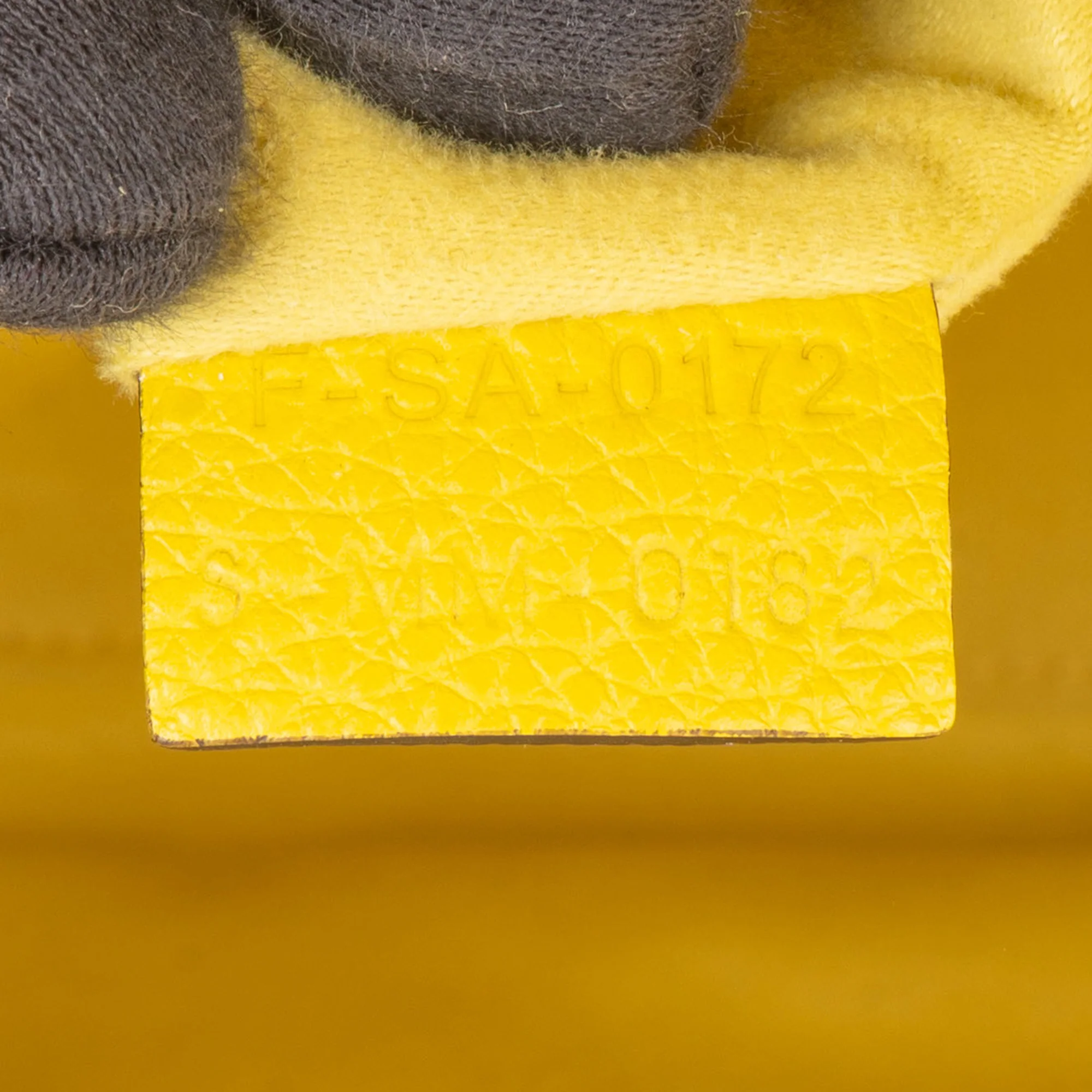 Celine Yellow Leather Luggage Handbag