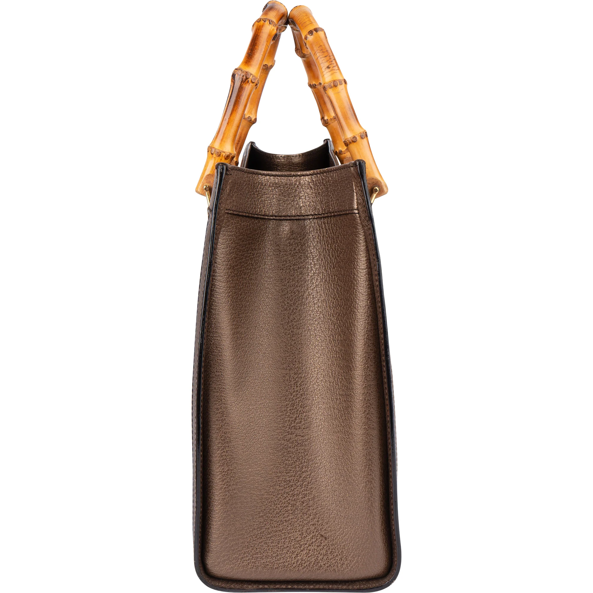 Gucci Leather Bamboo Handbag