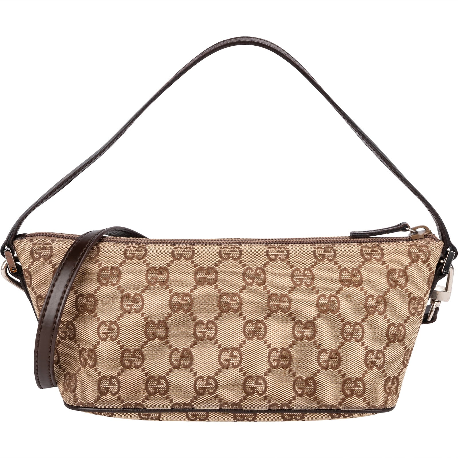 Gucci Monogram GG Canvas Pochette Handbag