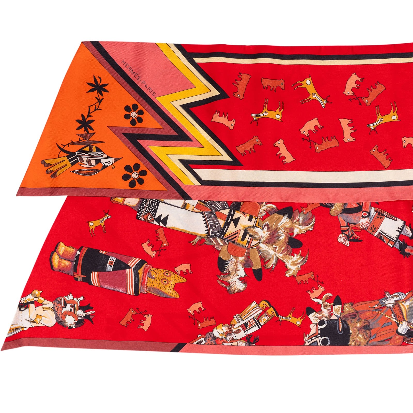 Hermès - Las Kachinas Maxi Twilly Silk Scarf