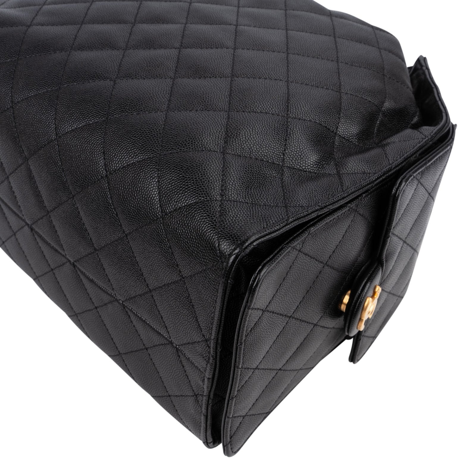 Chanel 25 Caviar Leather CC Drawstring Shoulder Bag