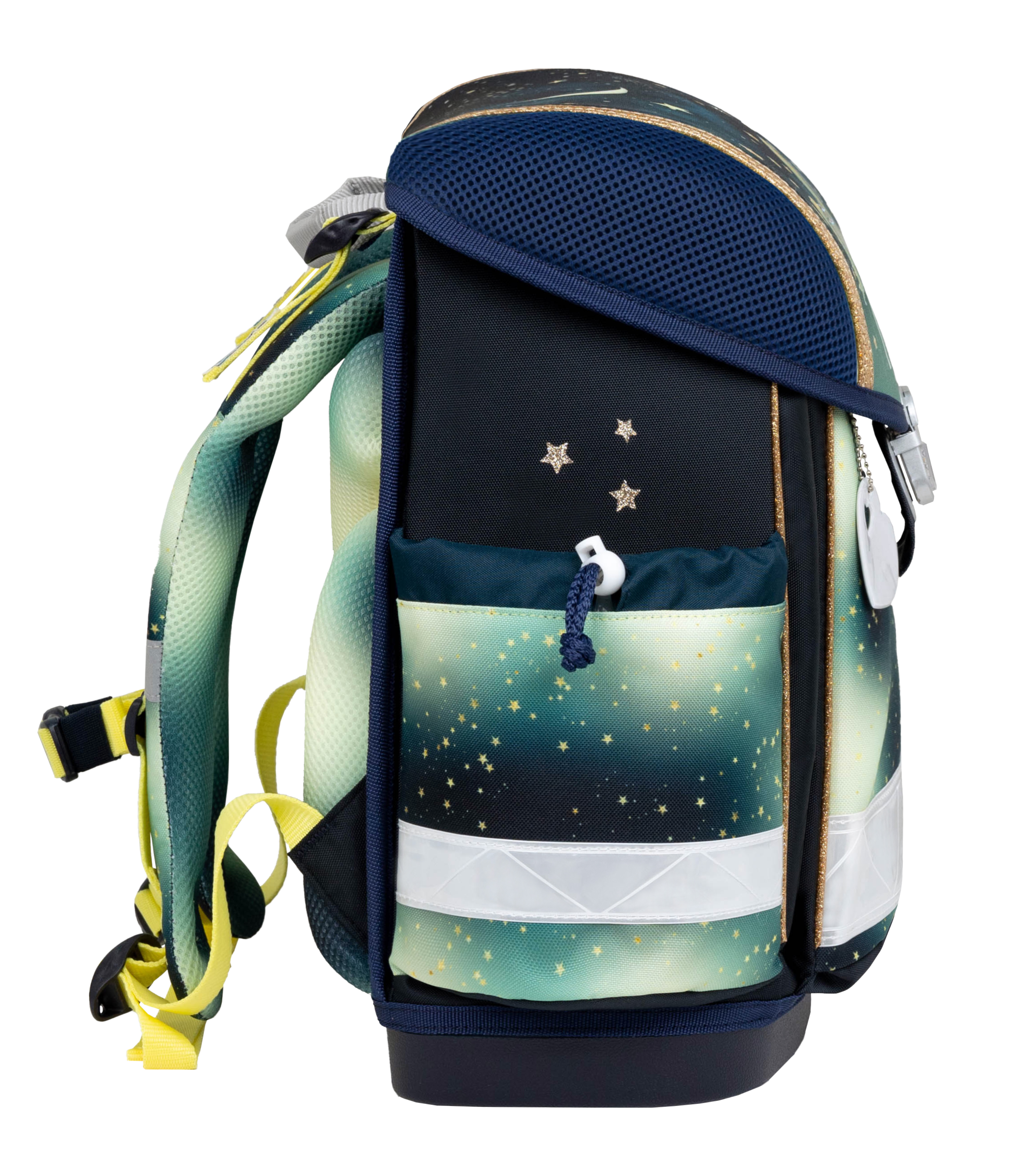 Classy 4-piece satchel set with chest strap - Sparkling Unicorn