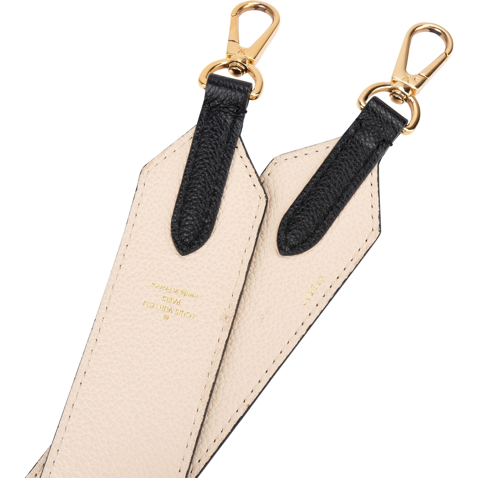 Louis Vuitton – Noir Monogram Giant Reverse schouderriem