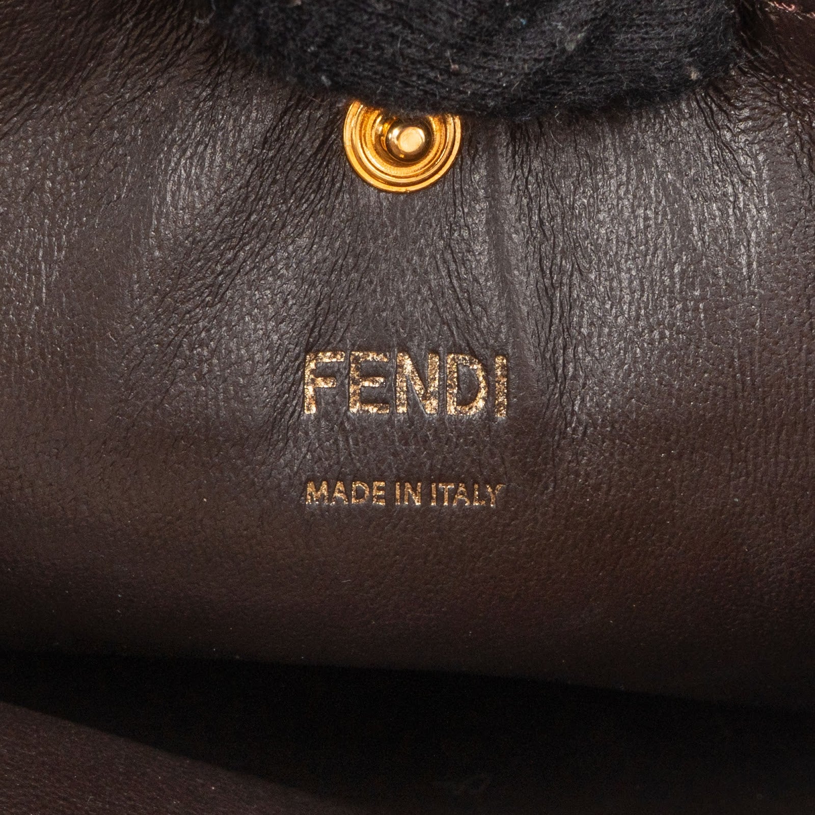Fendi Suede Peekaboo Handbag