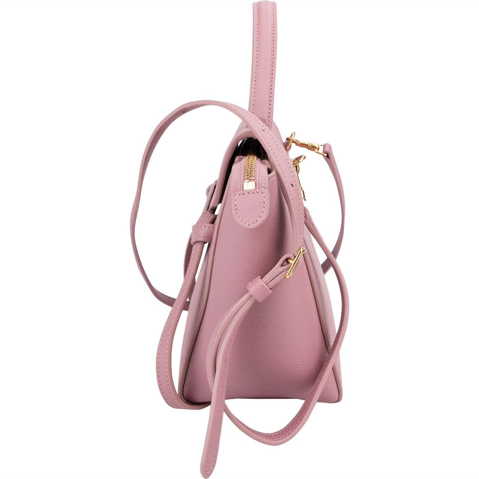 Celine Pink Grained Calfskin Nano Belt Handbag
