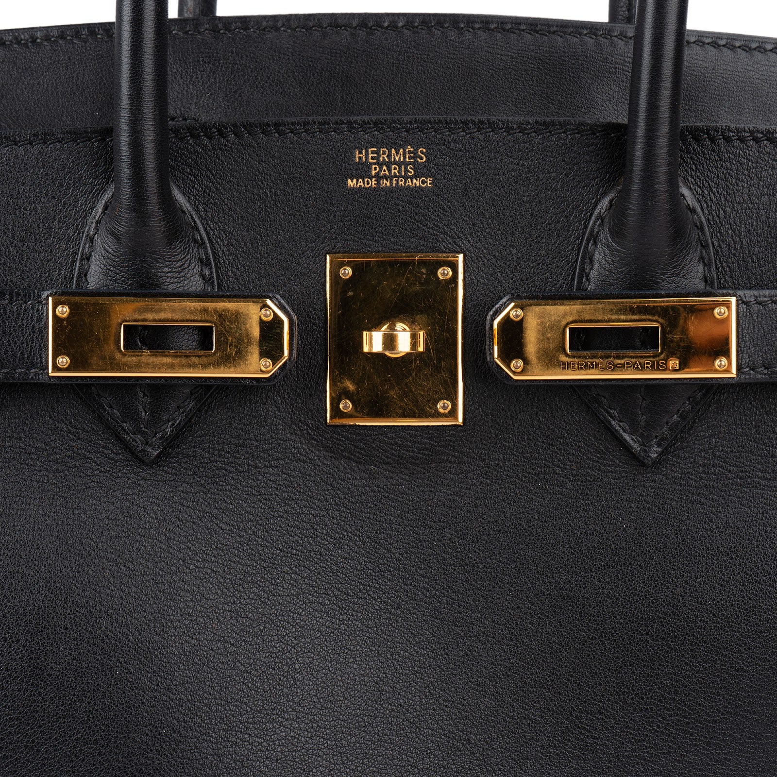 Hermès Noir Swift Leather Birkin 30 Handbag