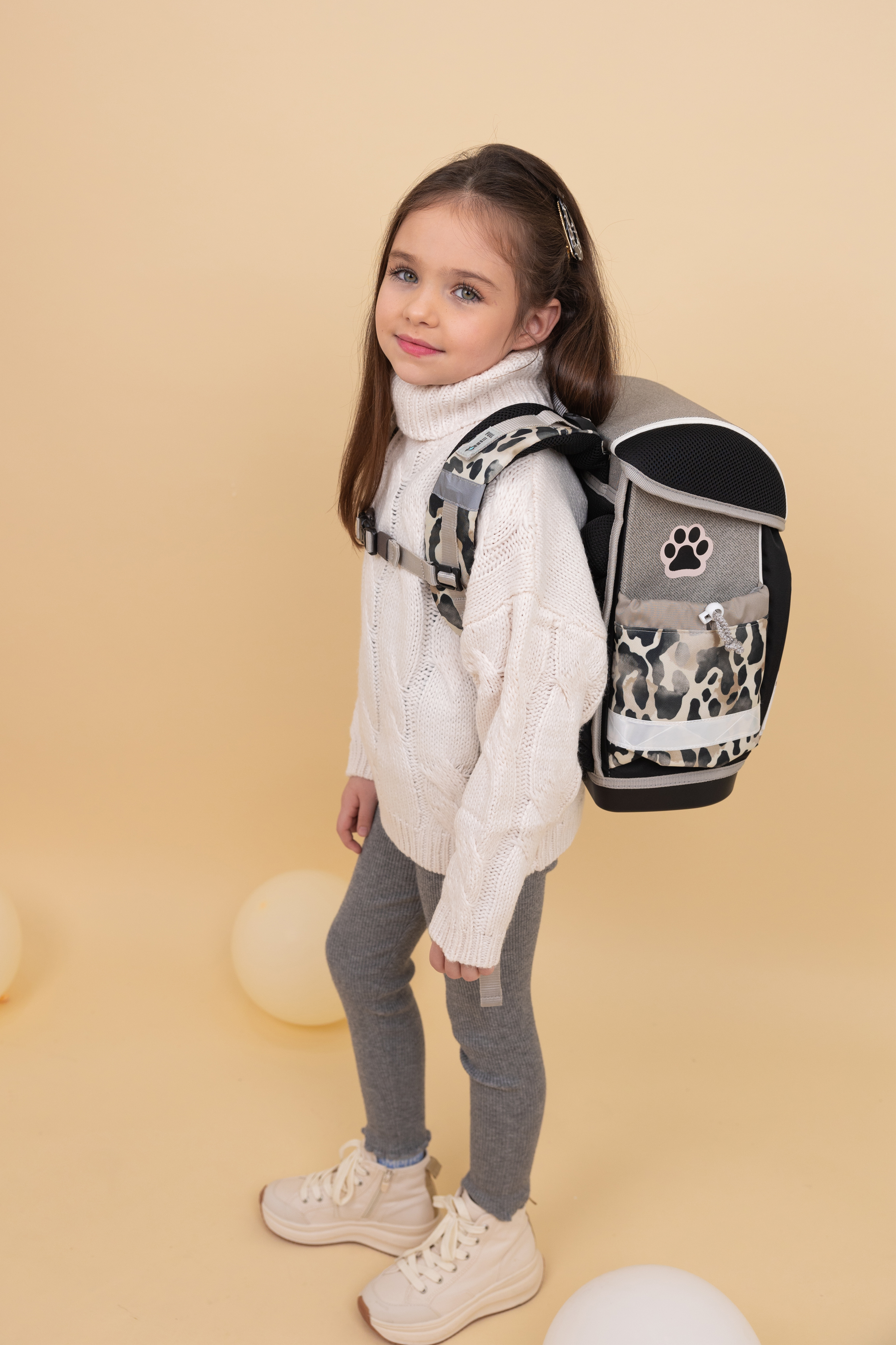 Classy Schulranzen Set 4-teilig mit Brustgurt - Wild Cat