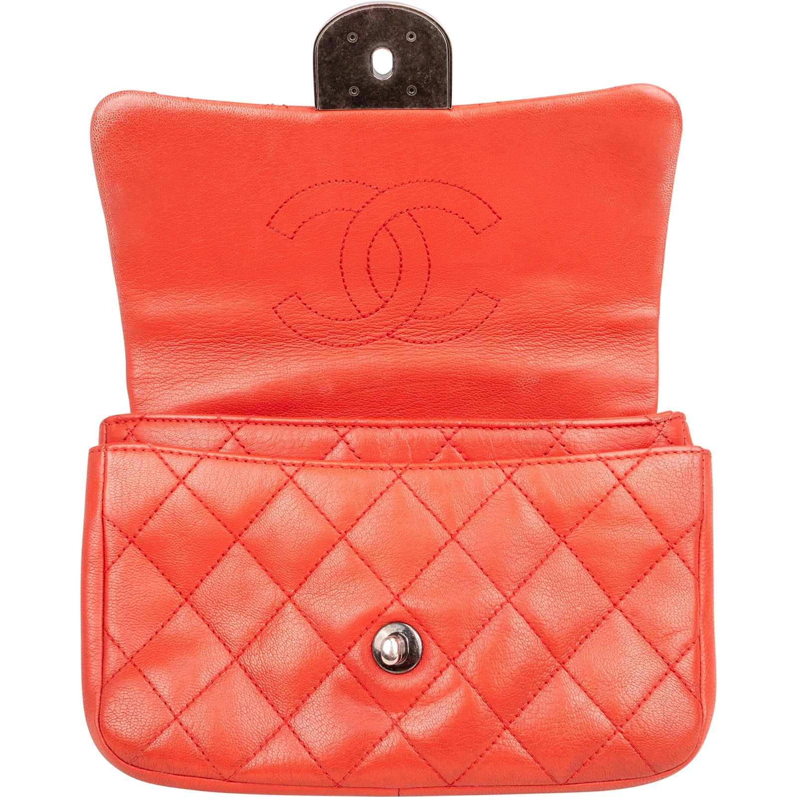 Chanel Quilted Stitched Goatskin Paris Seoul Double Carry Small Single Flap Crossbody Bag