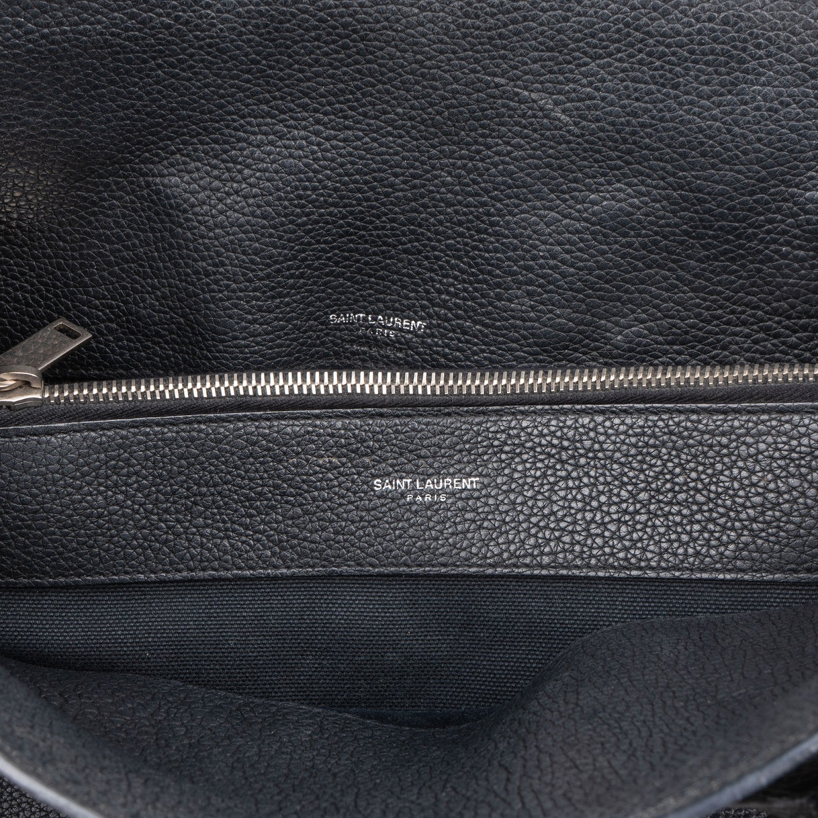Saint Laurent Grained Leather Sac de Jour Handbag