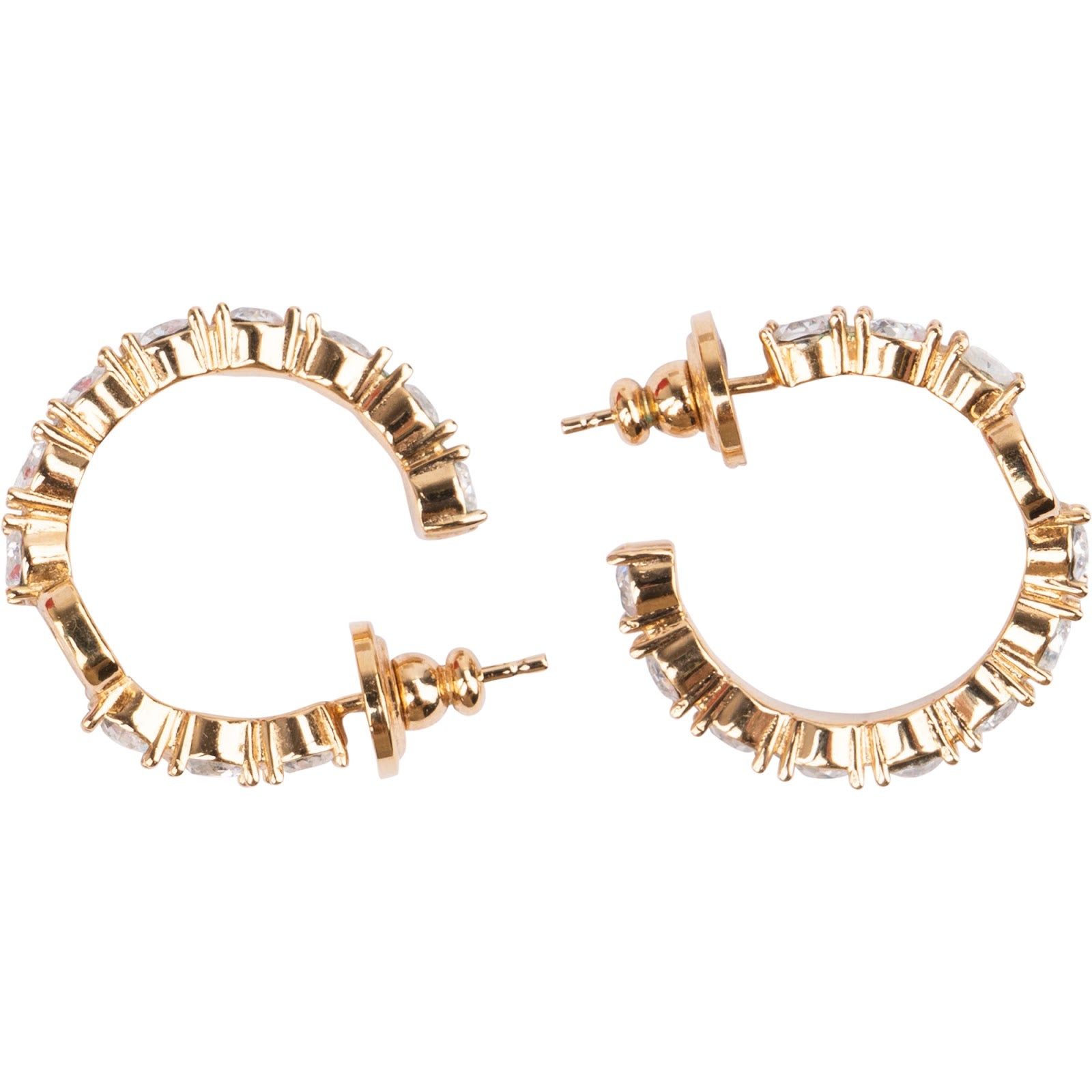 Valentino Garavani VLogo Signature Crystal Hoop Earrings