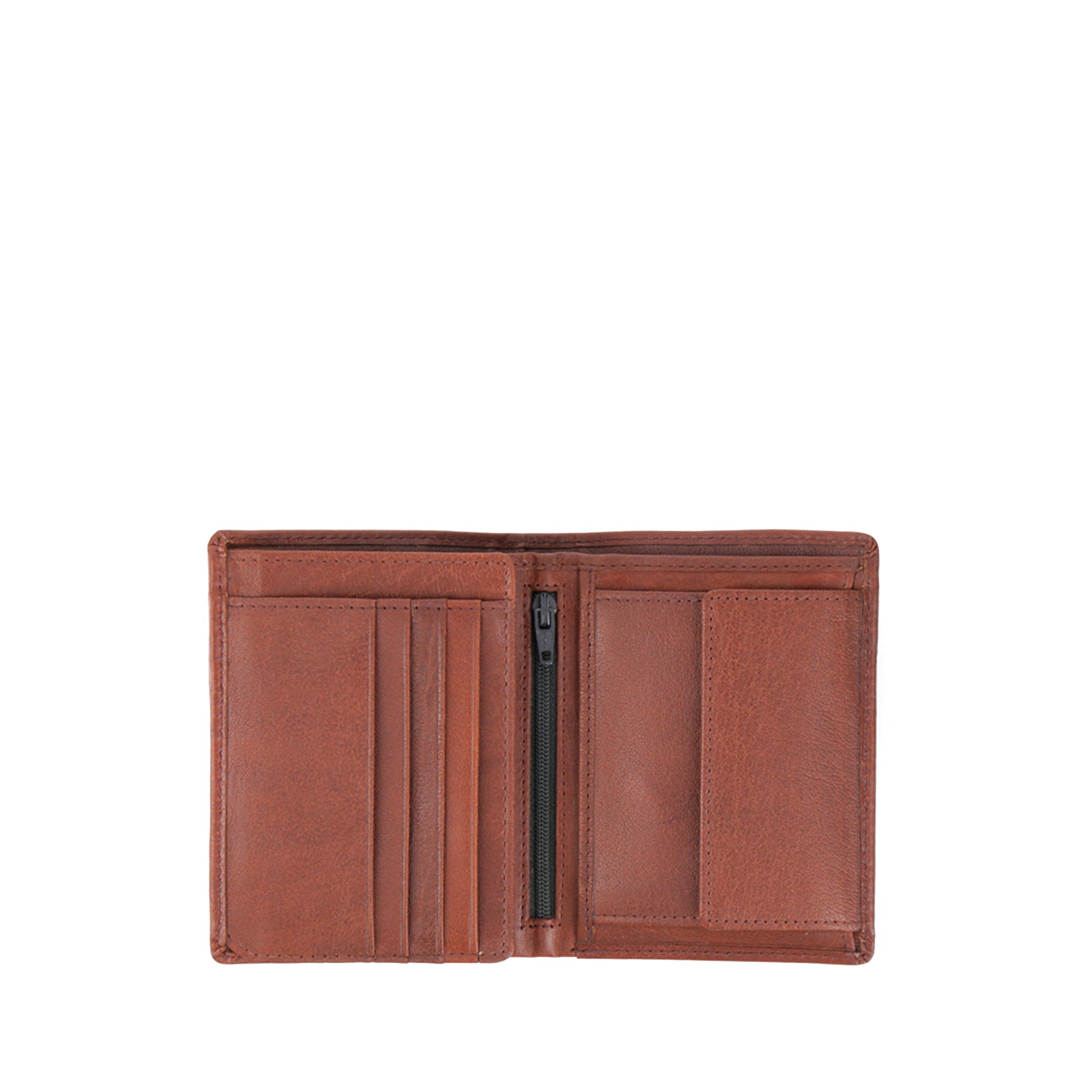 Portfel MALMÖ pionowy - koniak