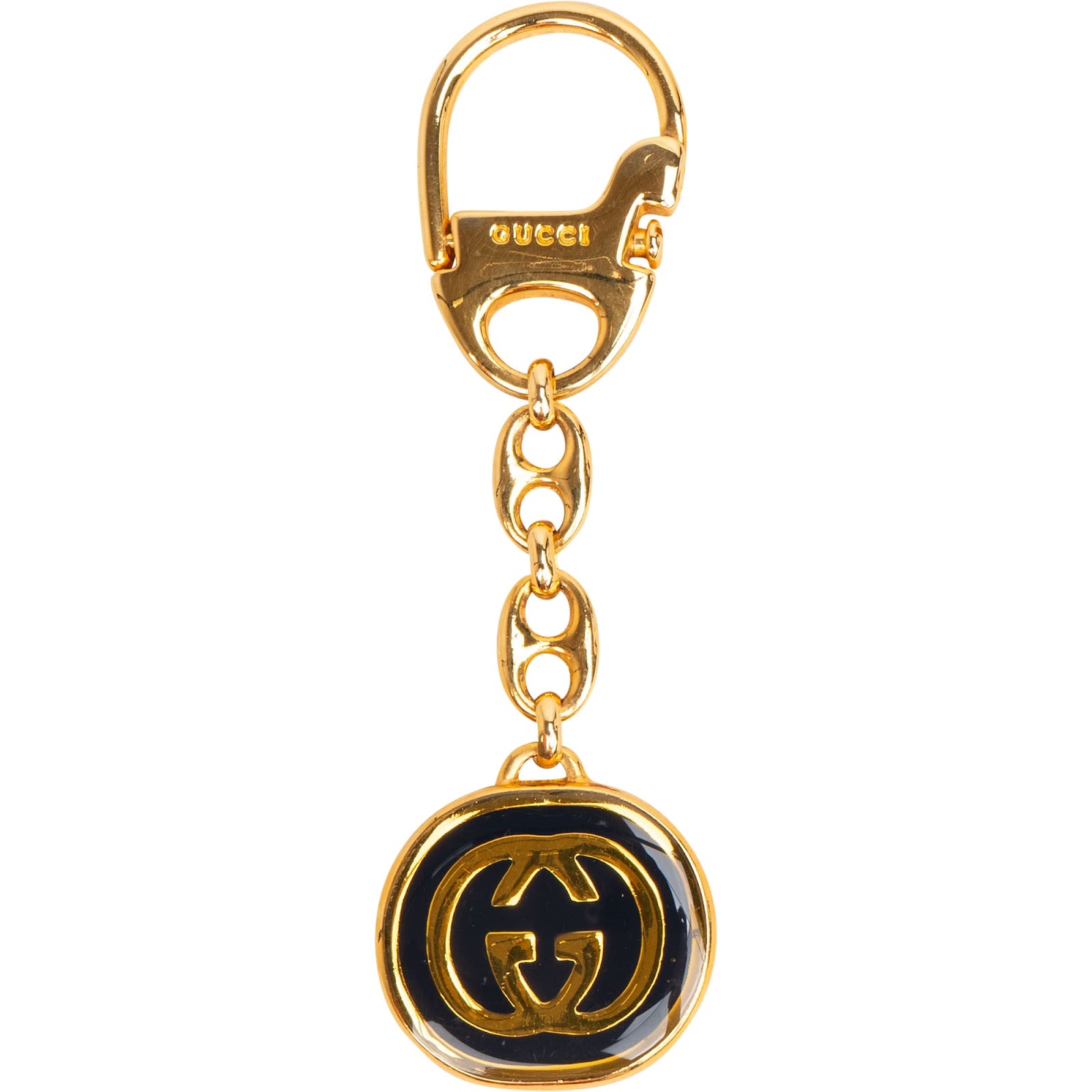 Gucci Vintage Interlocking G Enamel Schlüsselanhänger