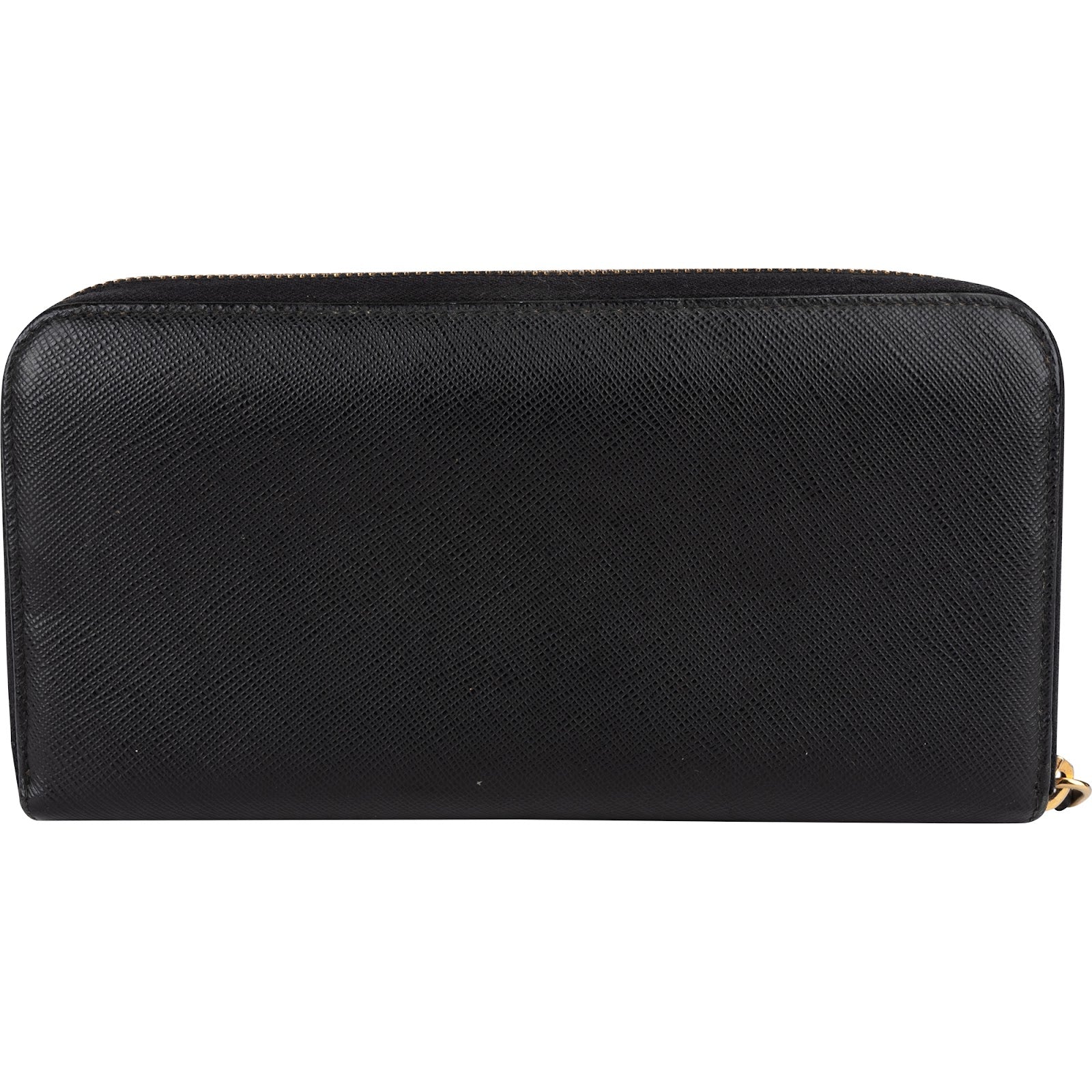 Prada Saffiano Leather Zip Around Wallet